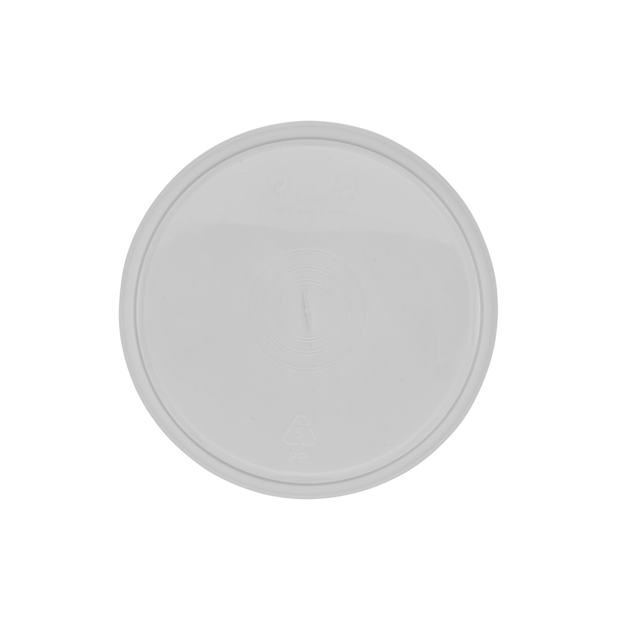 Låg til 1,8 l spand, PP-plast, hvid