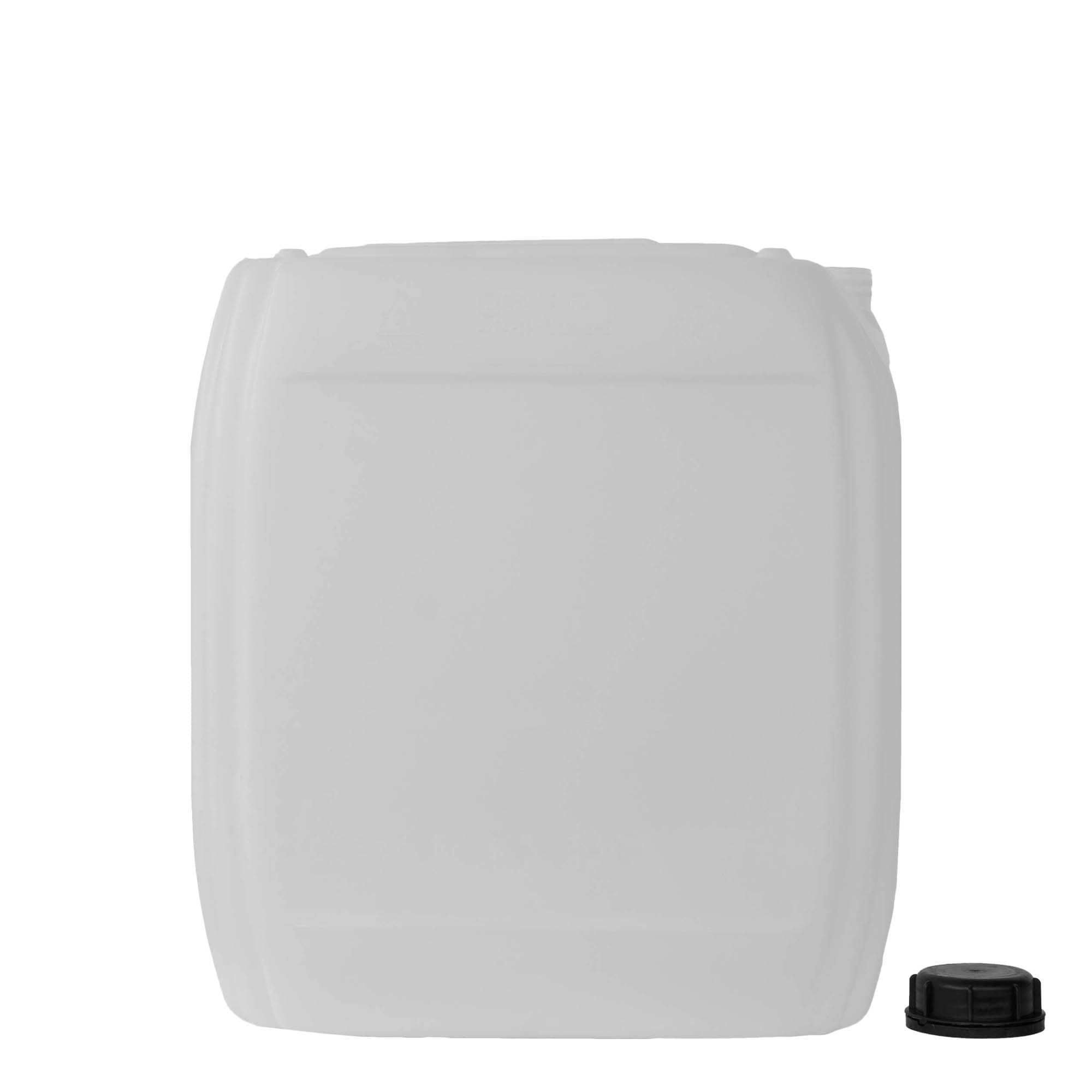 25 l dunk, rektangulær, HDPE-plast, natur, åbning: ND 60
