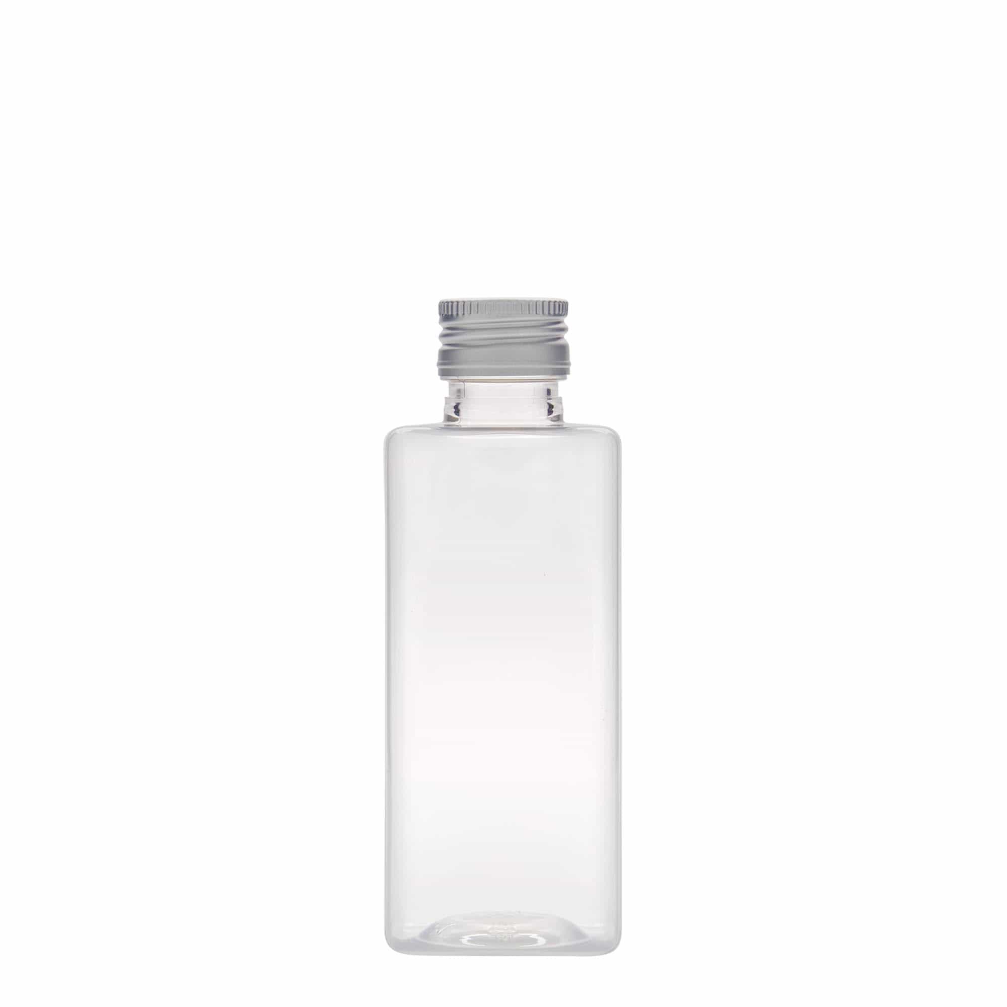 250 ml PET-flaske 'Karl', kvadratisk, plast, åbning: PP 28