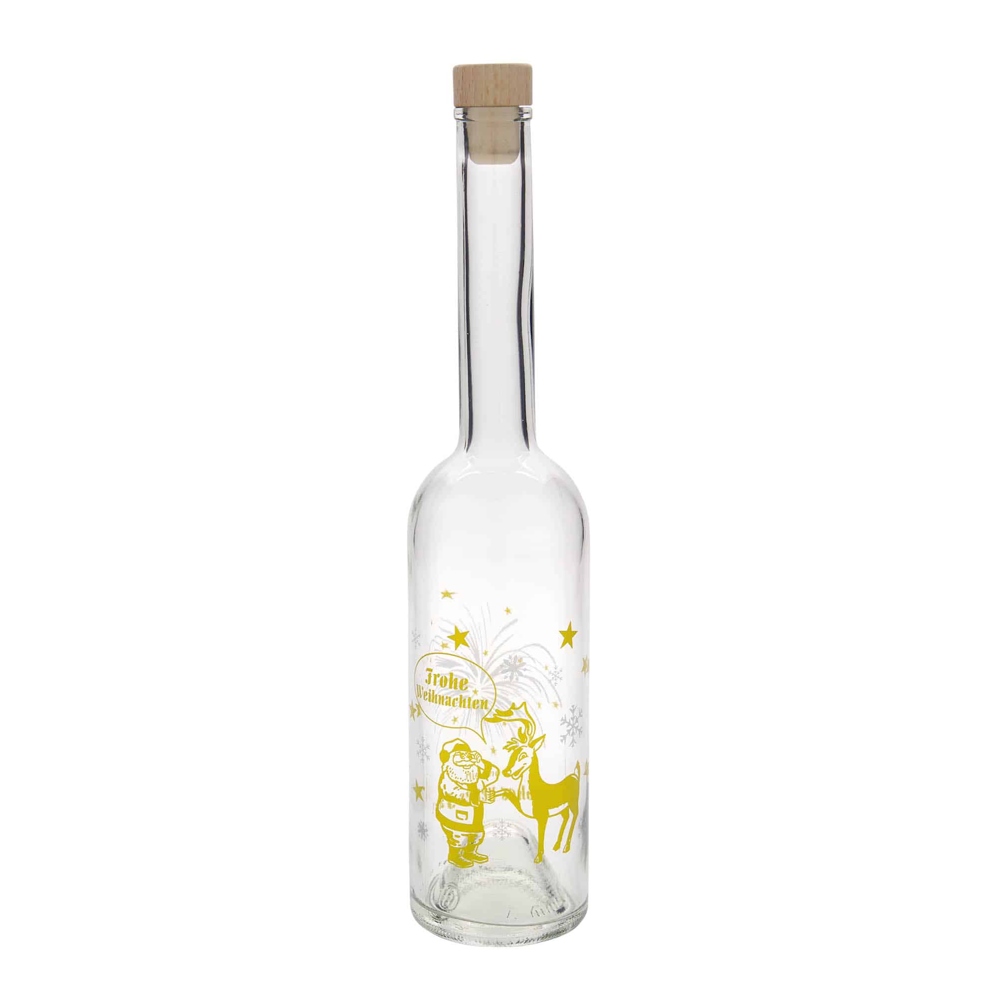 500 ml glasflaske 'Opera', motiv: Furværkeri, åbning: Kork