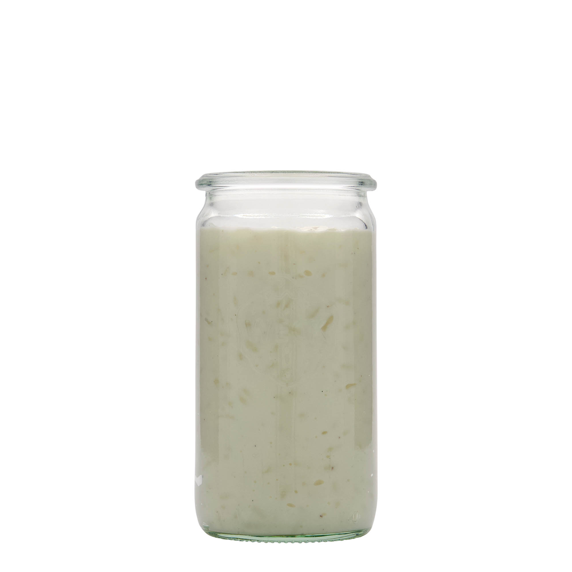 340 ml WECK-cylinderglas, munding: rundkant