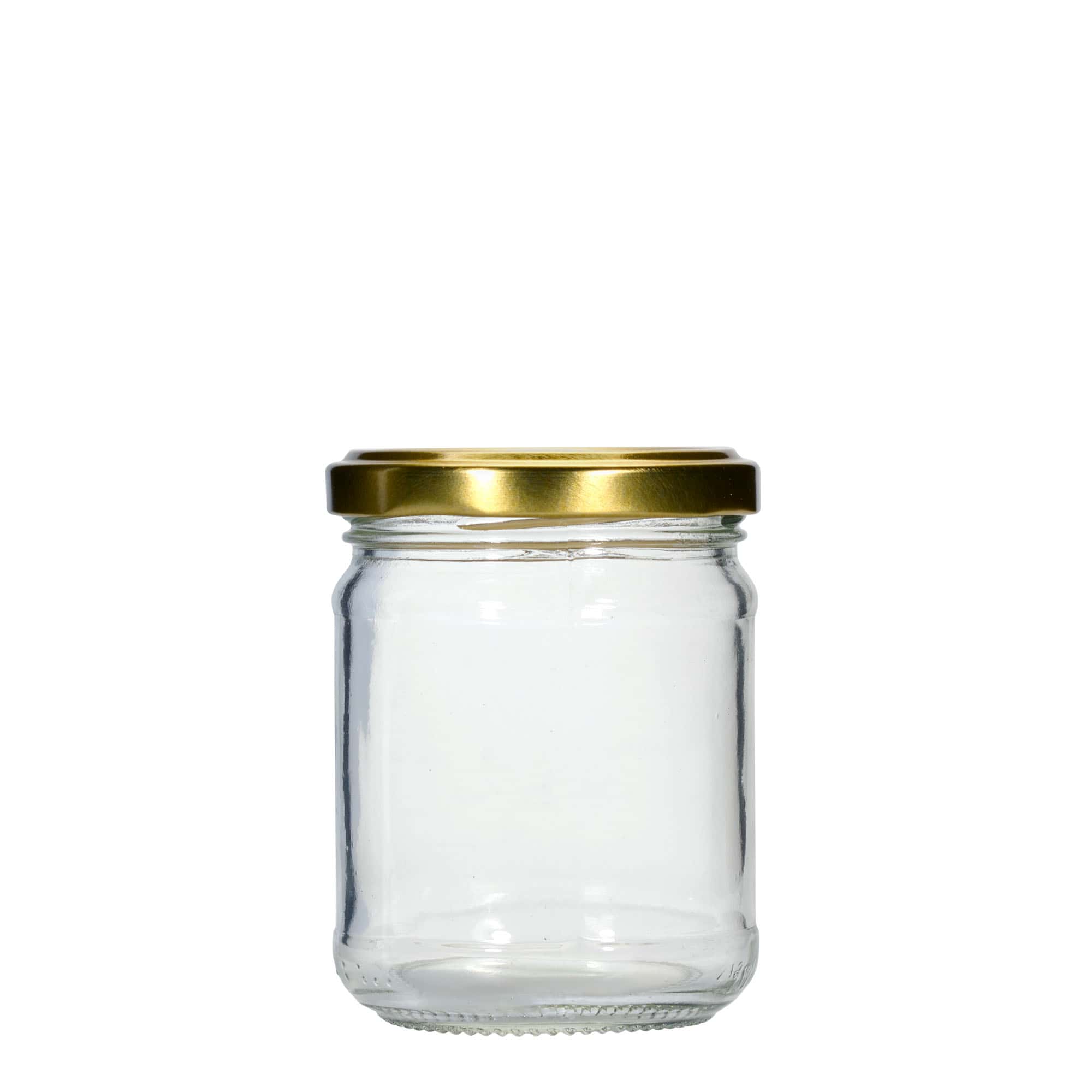 212 ml rundt glas, åbning: Twist-off (TO 63)