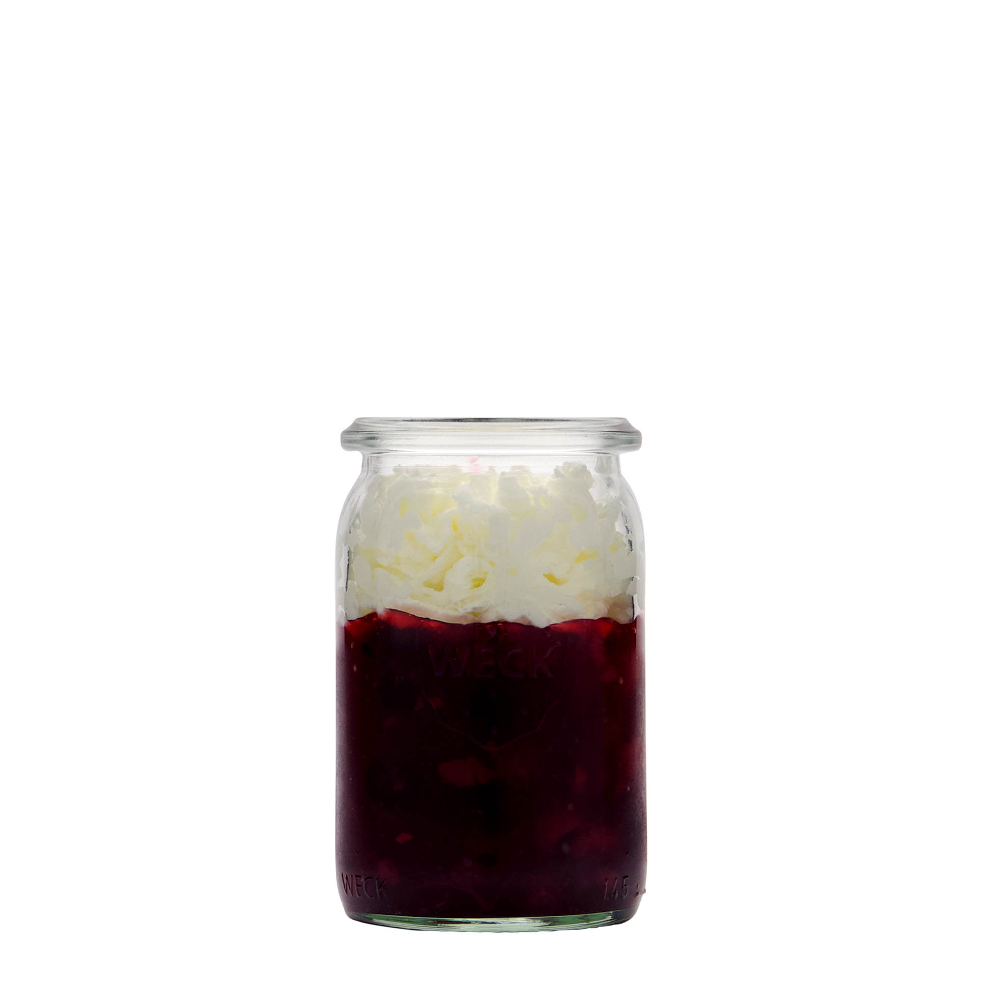 145 ml WECK-cylinderglas, åbning: rund kant 145 ml WECK-cylinderglas, åbning: rund kant