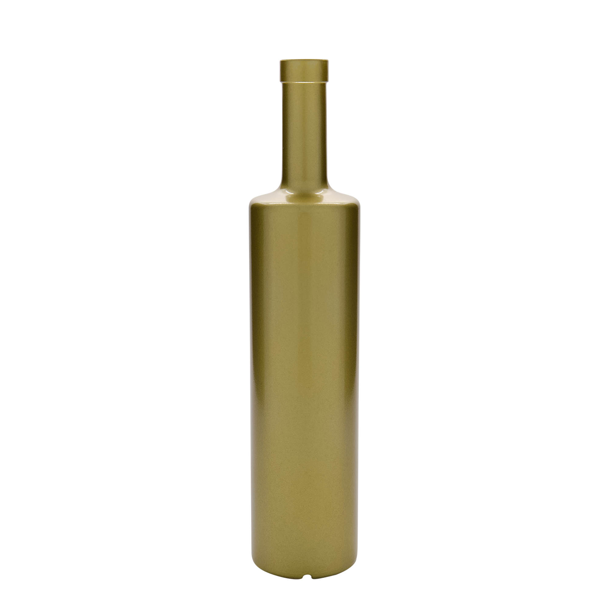 700 ml glasflaske 'Centurio', guld, munding: kork