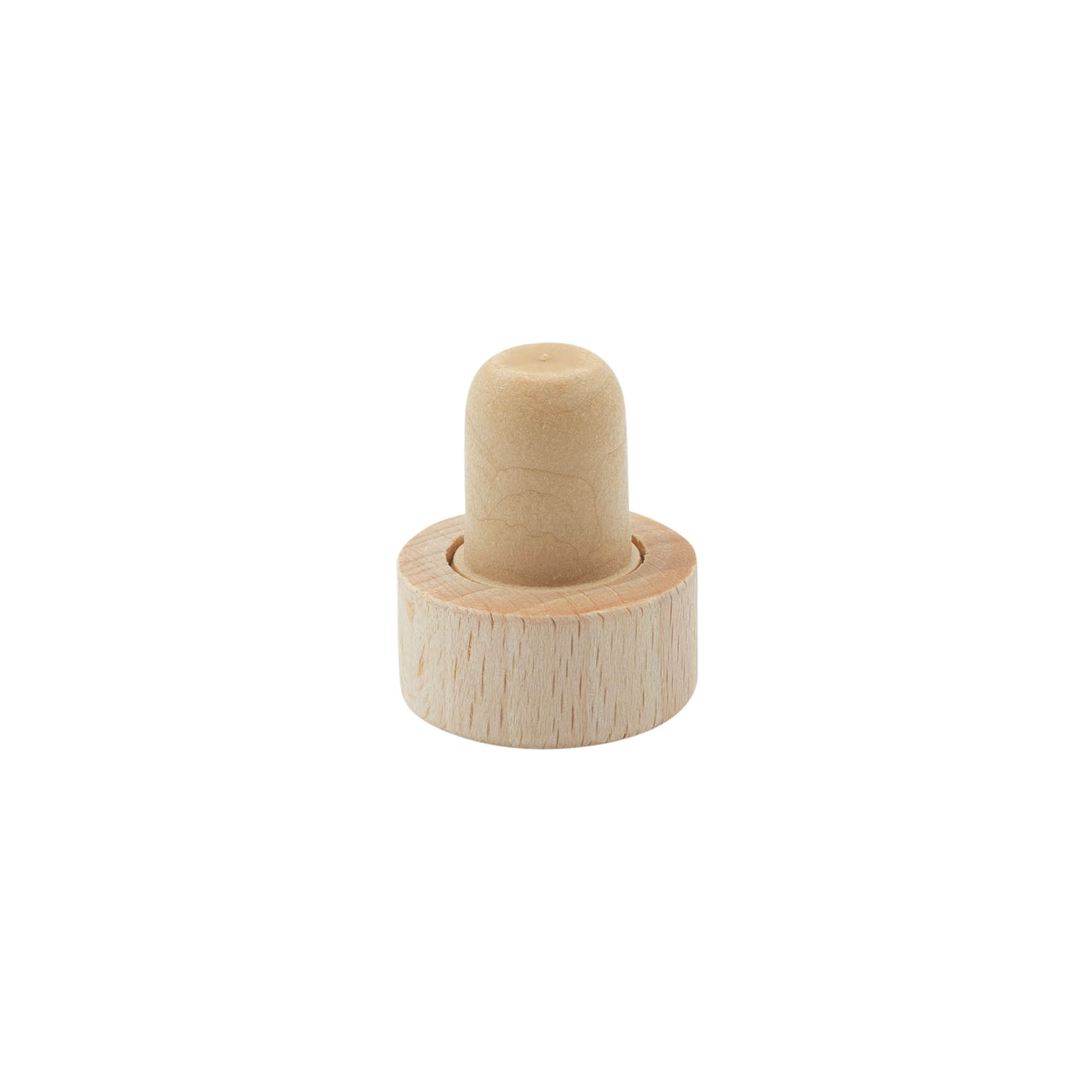Grebprop 16 mm, træ/plast, til munding: kork Grebprop 16 mm, træ/plast, til munding: kork