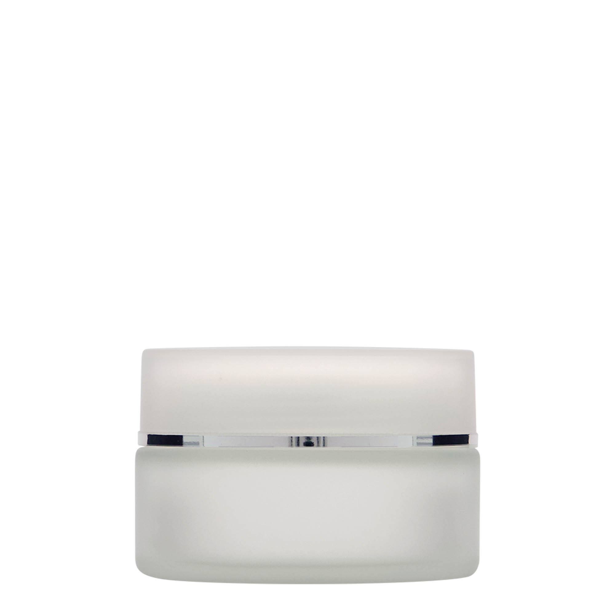 100 ml krukke 'Platin Edition', glas, frostet, åbning: skruelåg