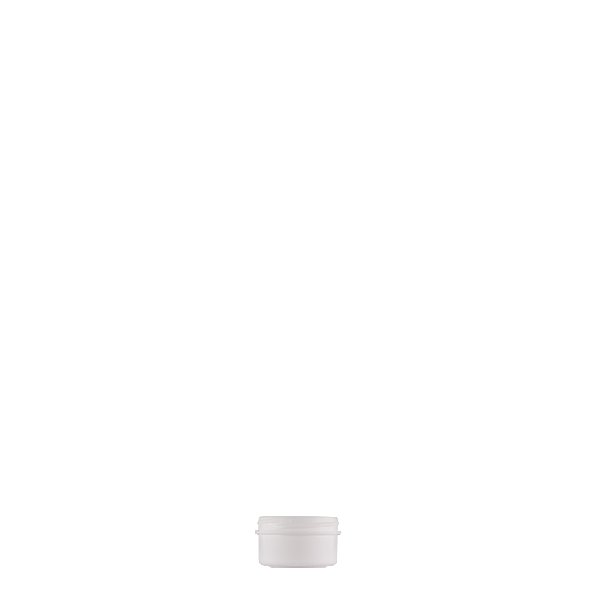6 ml plastbeholder 'White Line', PP, hvid, åbning: skruelåg 6 ml plastbeholder 'White Line', PP, hvid, åbning: skruelåg