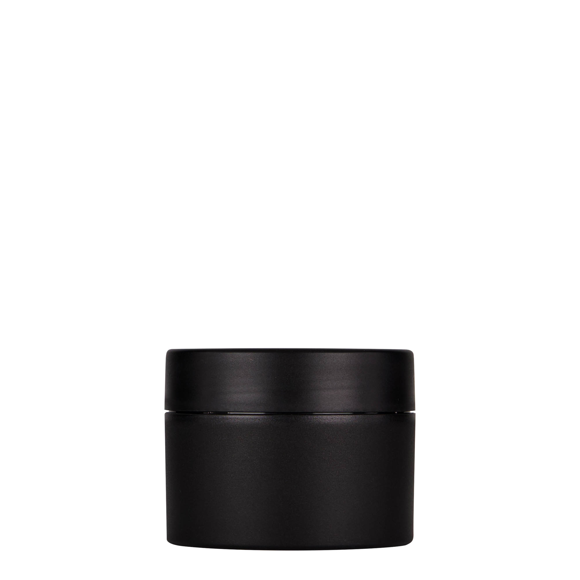 100 ml plastikbeholder 'Antonella', PP, sort, åbning: skruelåg