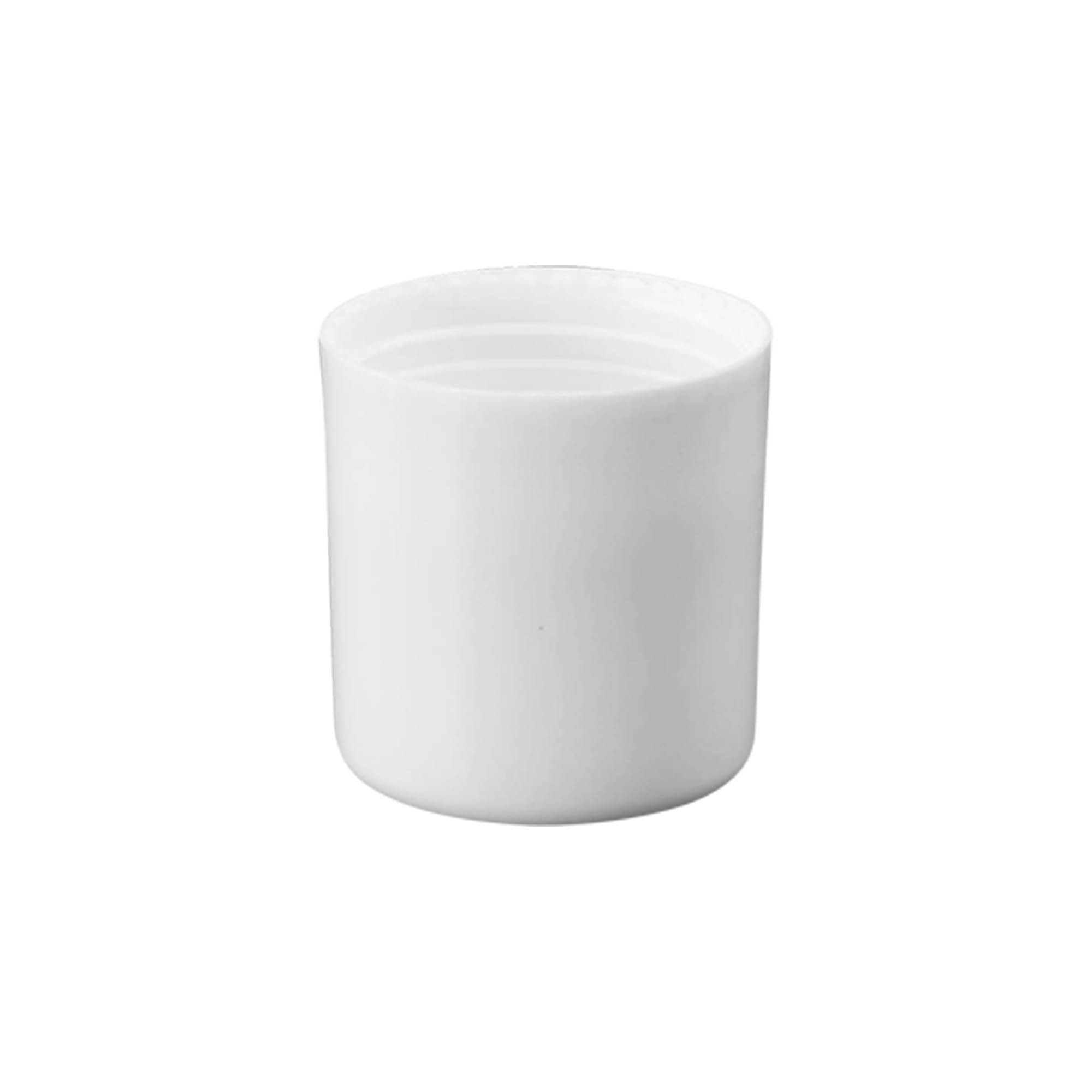 Kappe til 50 ml roll-on-flaske, PP-plast, hvid, til tud: skruelåg Kappe til 50 ml roll-on-flaske, PP-plast, hvid, til tud: skruelåg