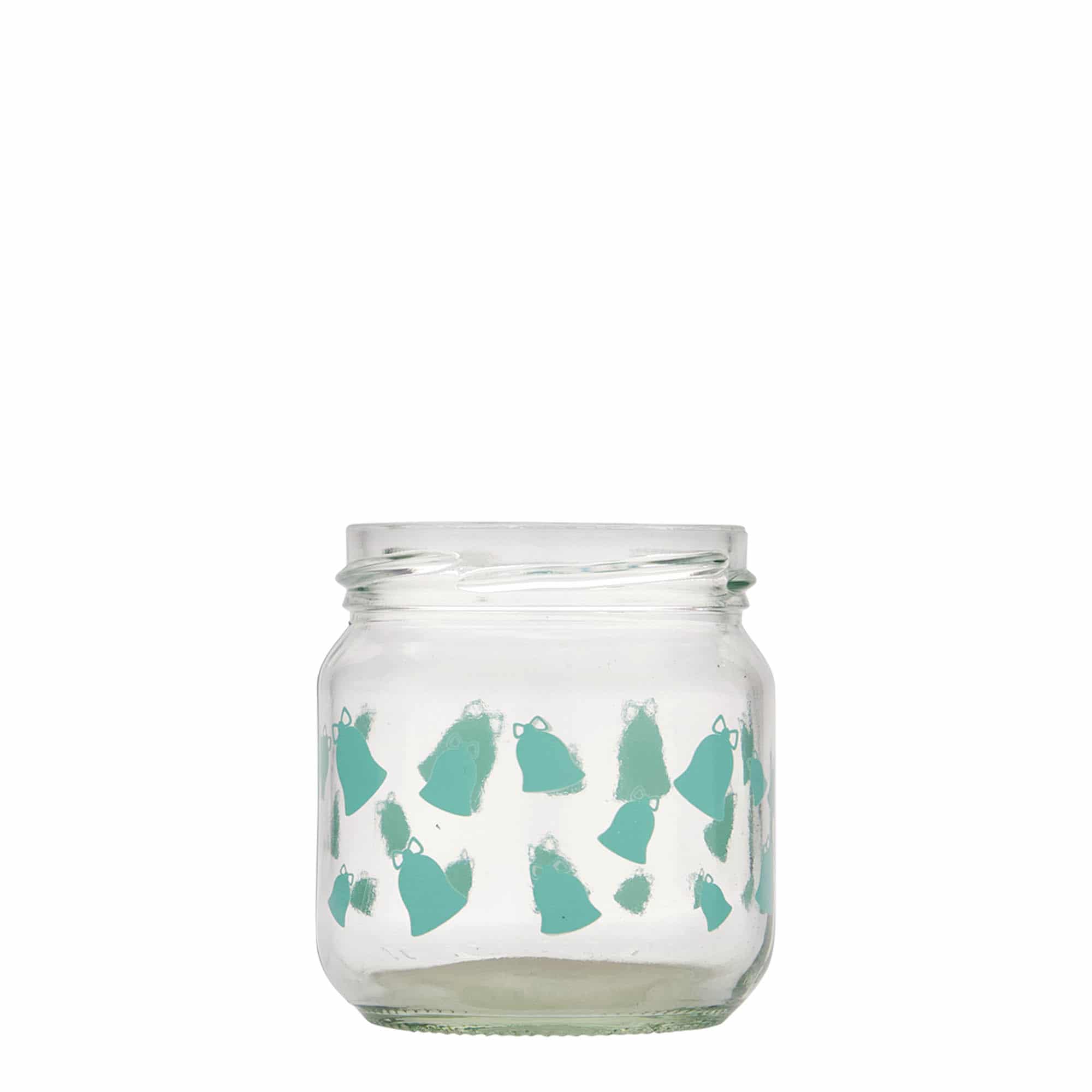 212 ml rundt glas, motiv: Kling, klokke, åbning: Twist-Off (TO 66)