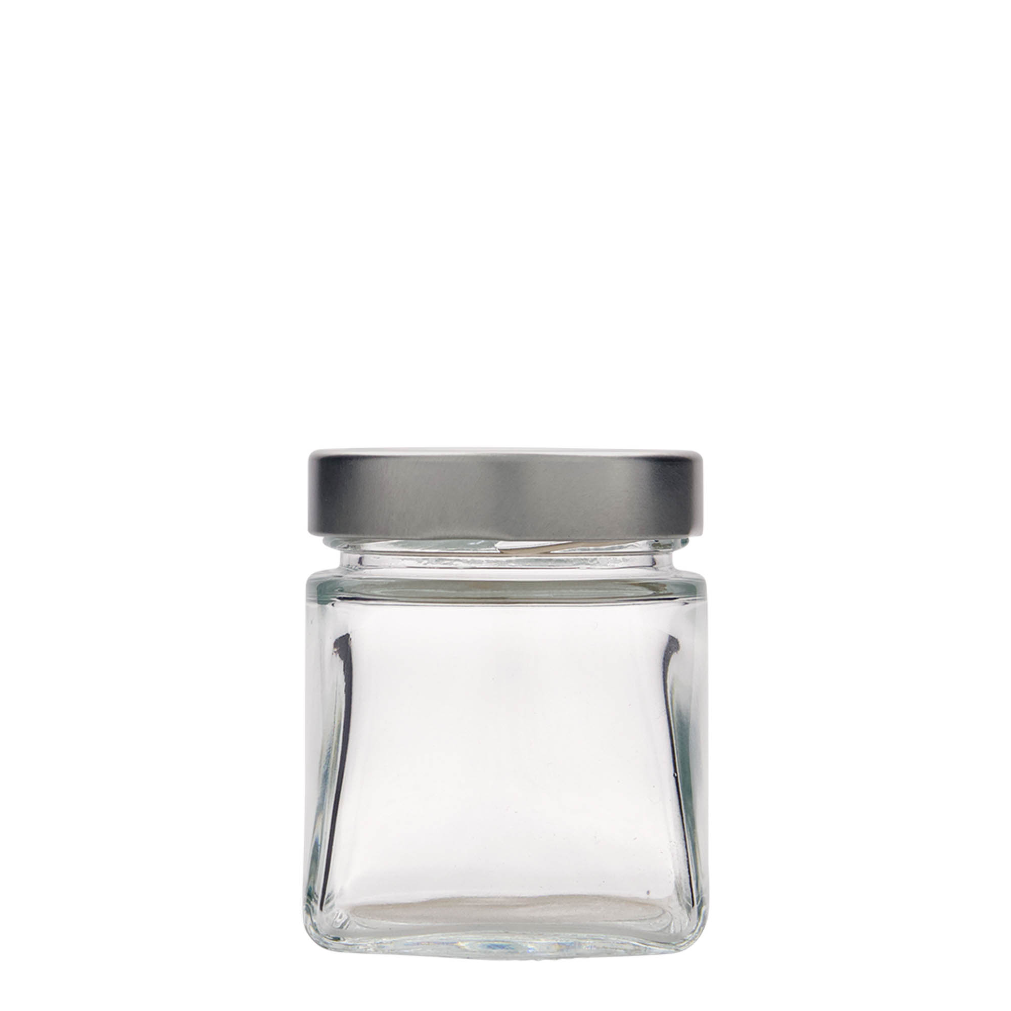 212 ml firkantet glas 'Luxor', åbning: Deept-Twist-Off (DTO 63)