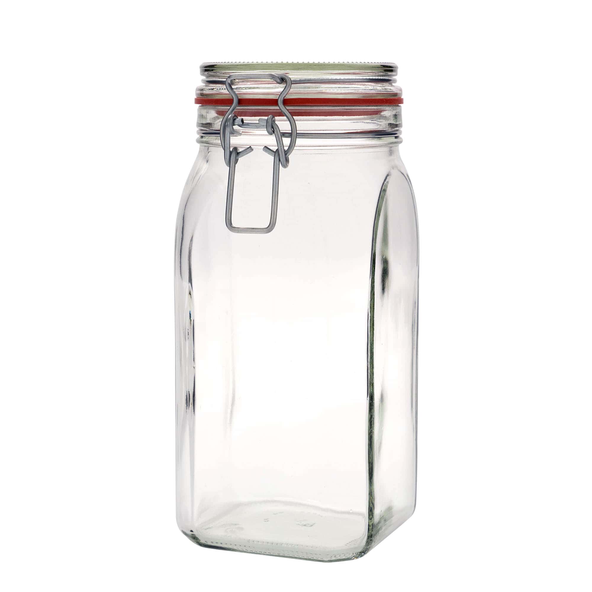 1.540 ml patentglas, firkantet, åbning: patentlukning