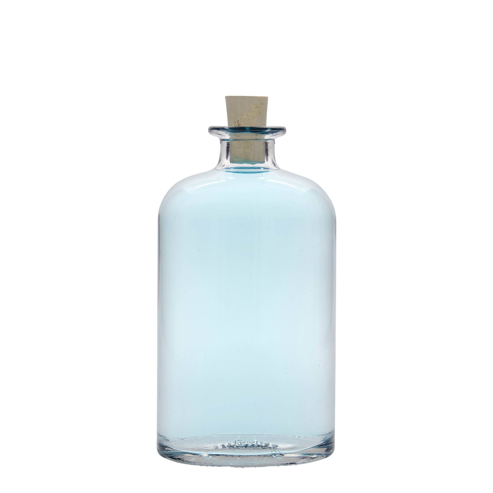 500 ml glasflaske 'Dundee', oval, åbning: kork