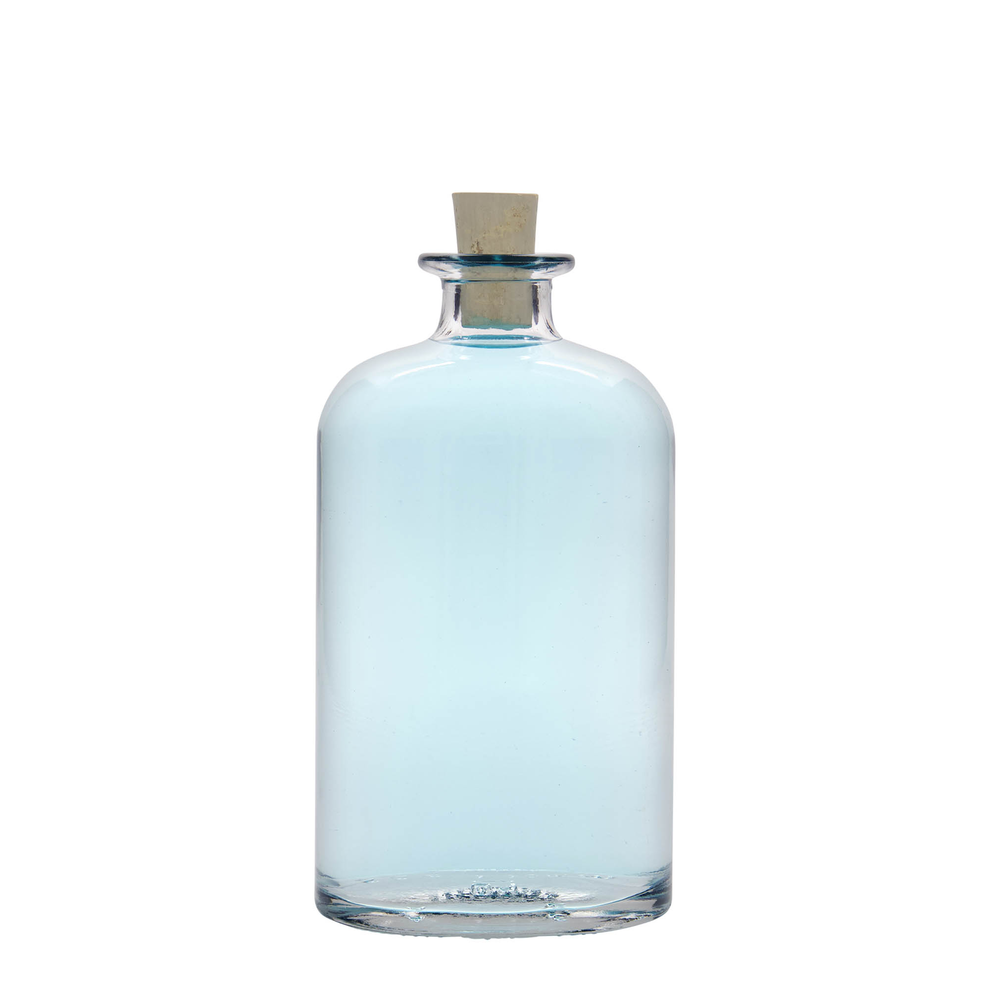 500 ml glasflaske 'Dundee', oval, åbning: kork