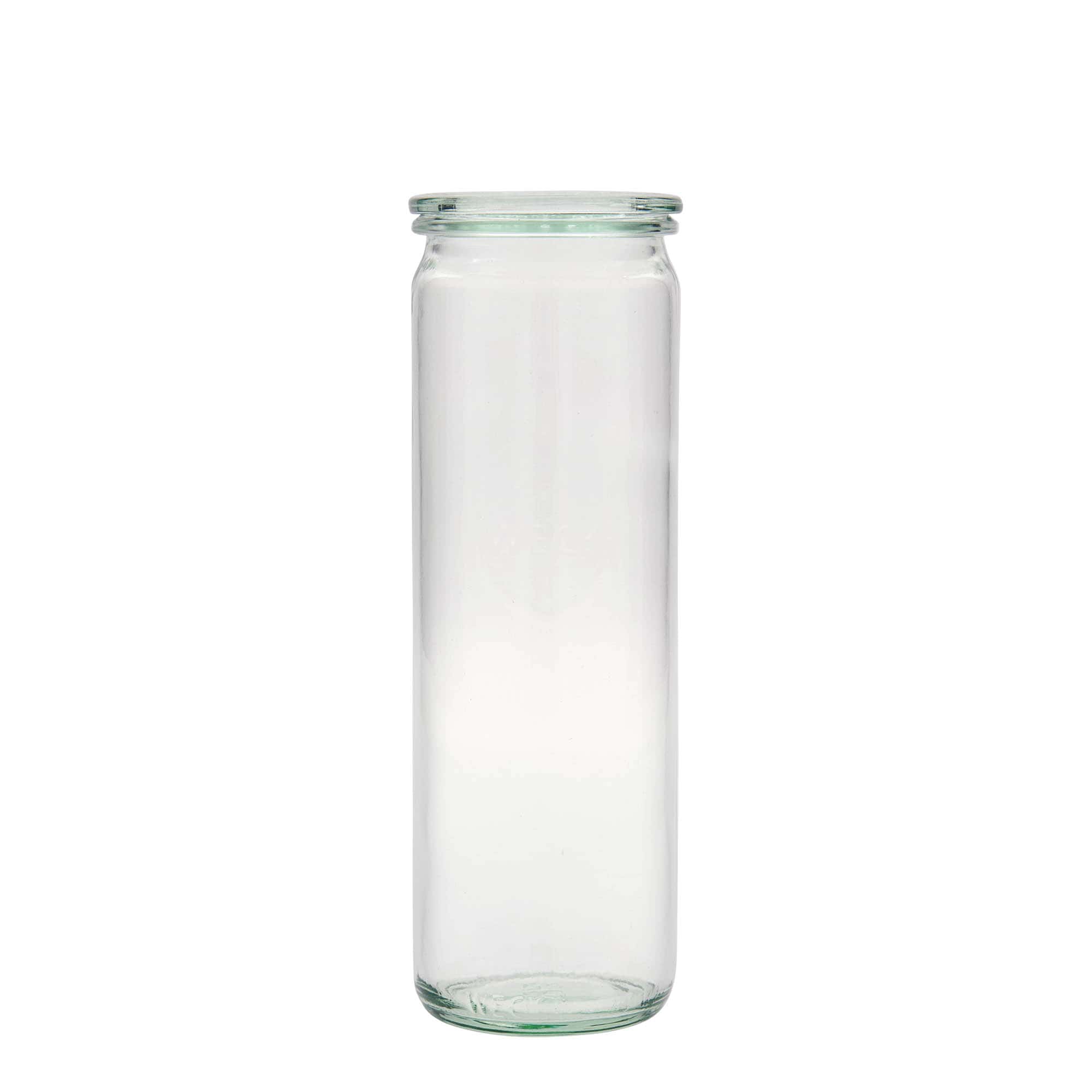 6x 600 ml WECK-cylinderglas med glaslåg RR 60