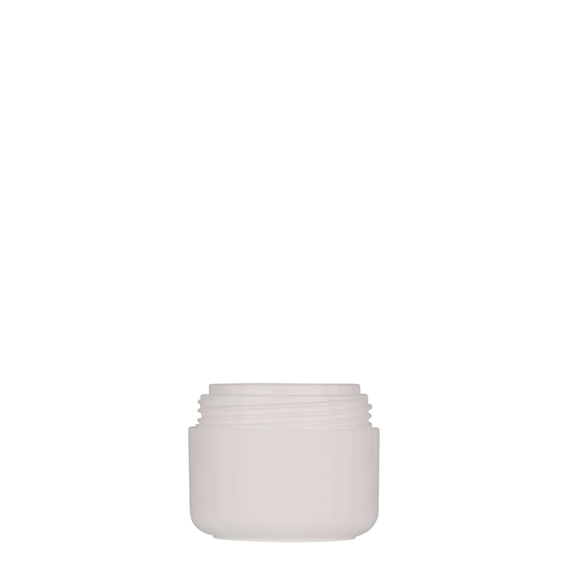 30 ml plastikdåse 'Bianca', PP, hvid, åbning: skruelåg 30 ml plastikdåse 'Bianca', PP, hvid, åbning: skruelåg