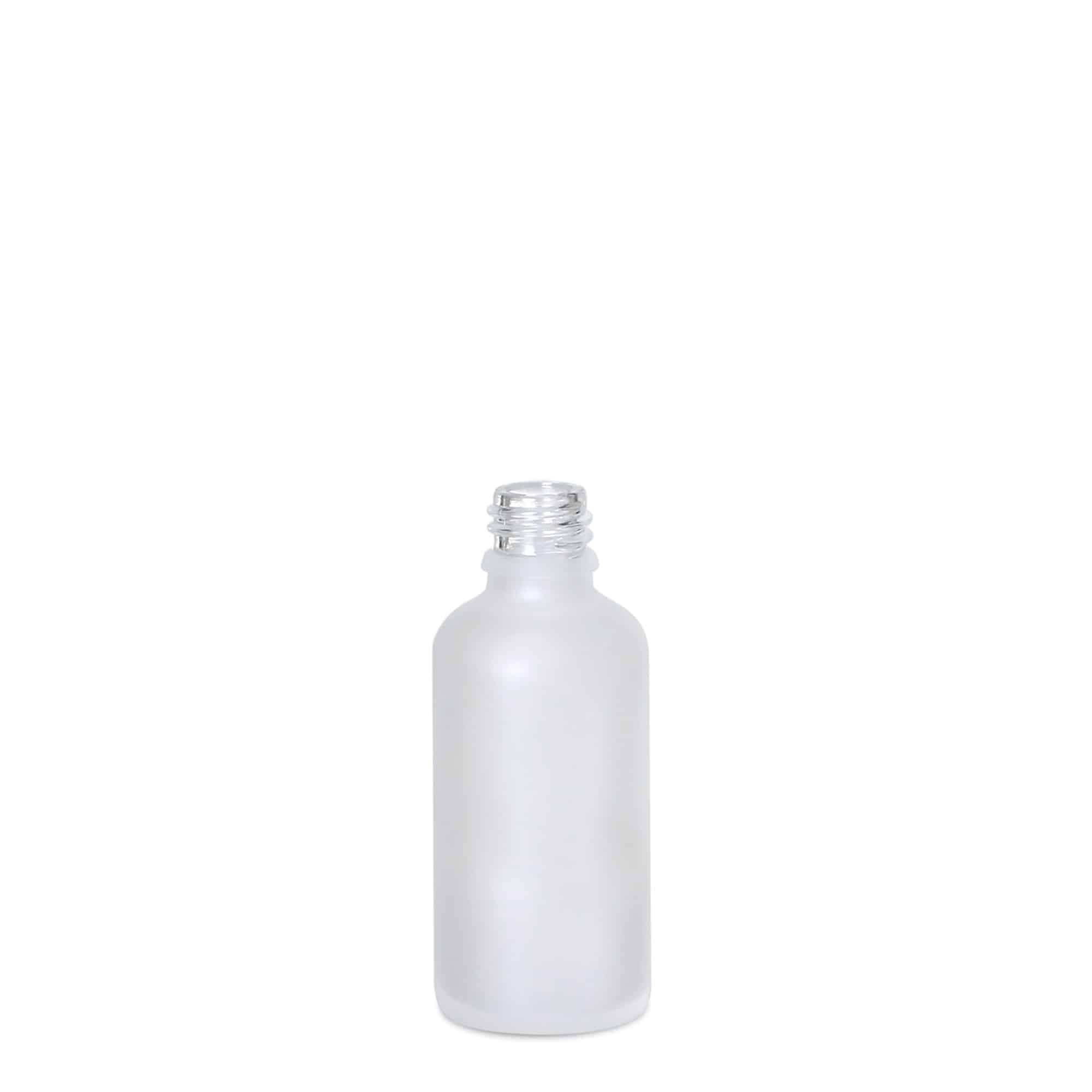 50 ml medicinflaske, glas, brun mat, munding: DIN 18 50 ml medicinflaske, glas, brun mat, munding: DIN 18