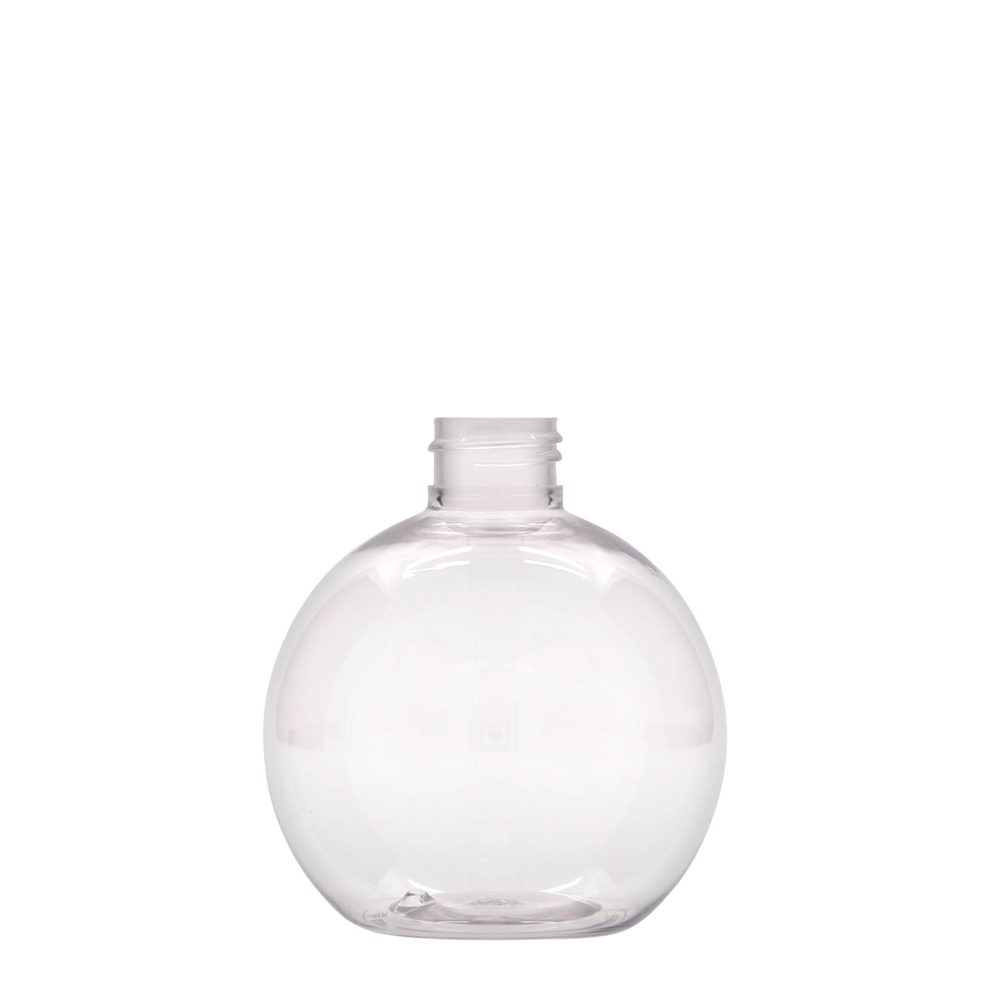 250 ml PET-flaske 'Perry', rund, plastik, åbning: 24/410