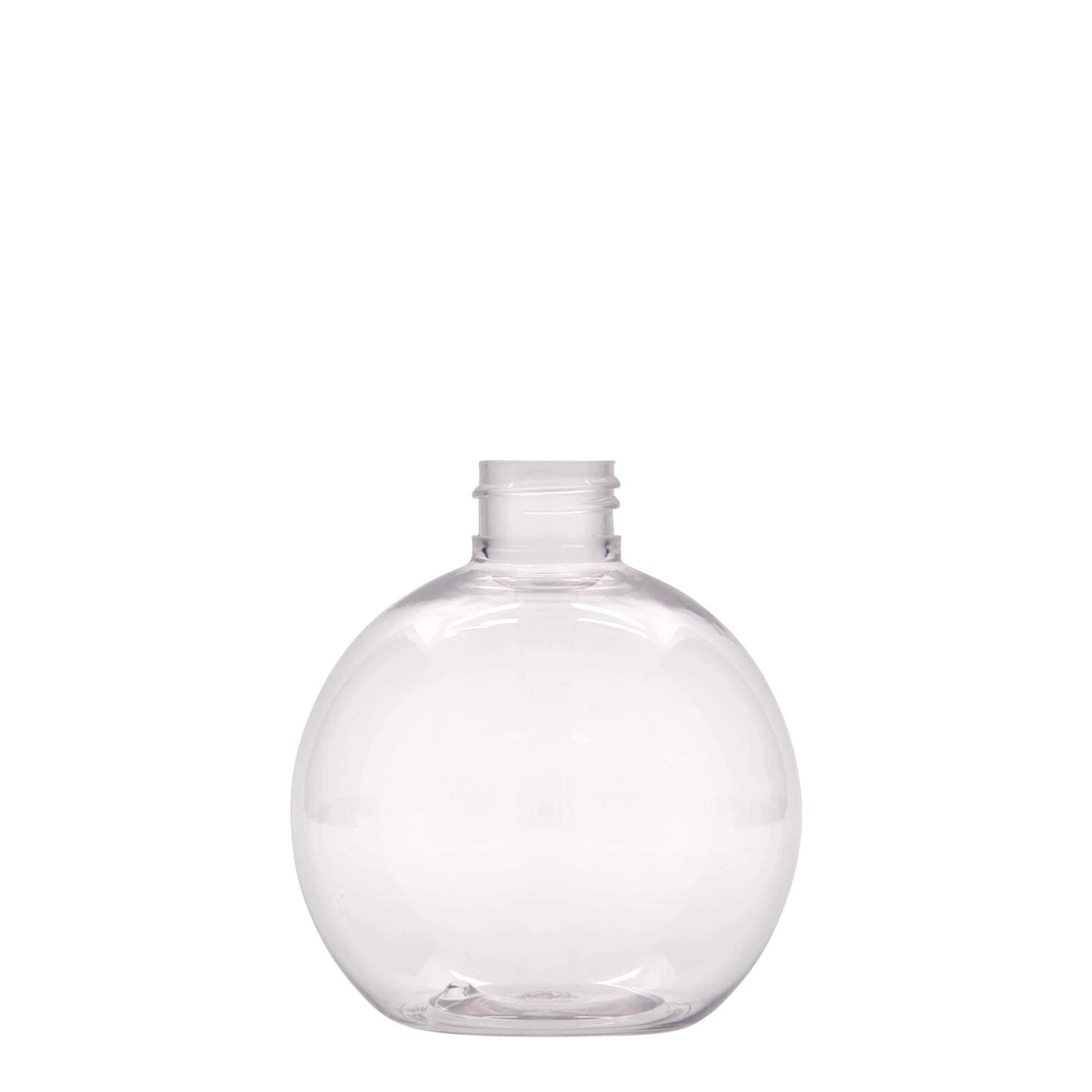 250 ml PET-flaske »Perry«, rund, plastik, åbning: 24/410