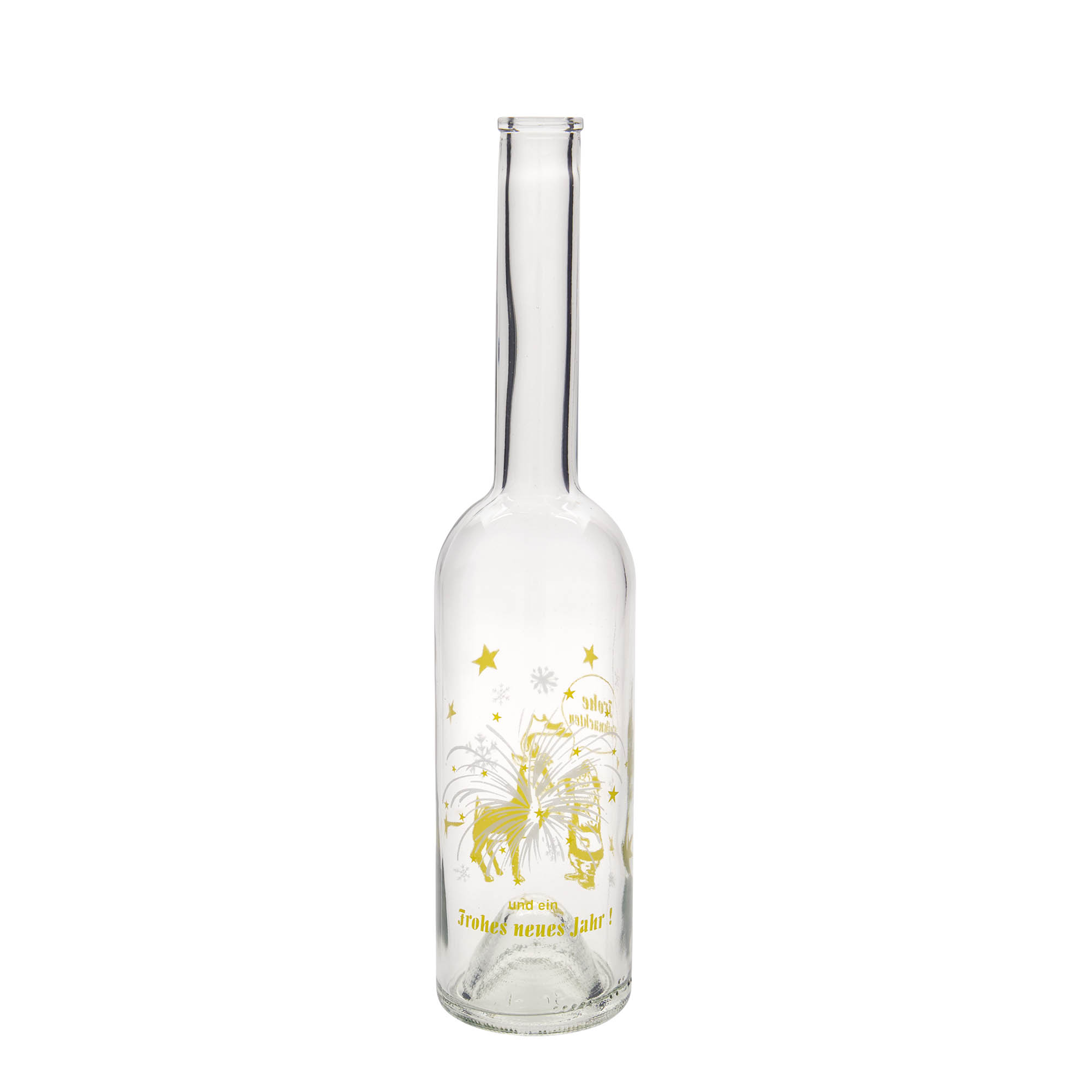 500 ml glasflaske 'Opera', motiv: Furværkeri, åbning: Kork