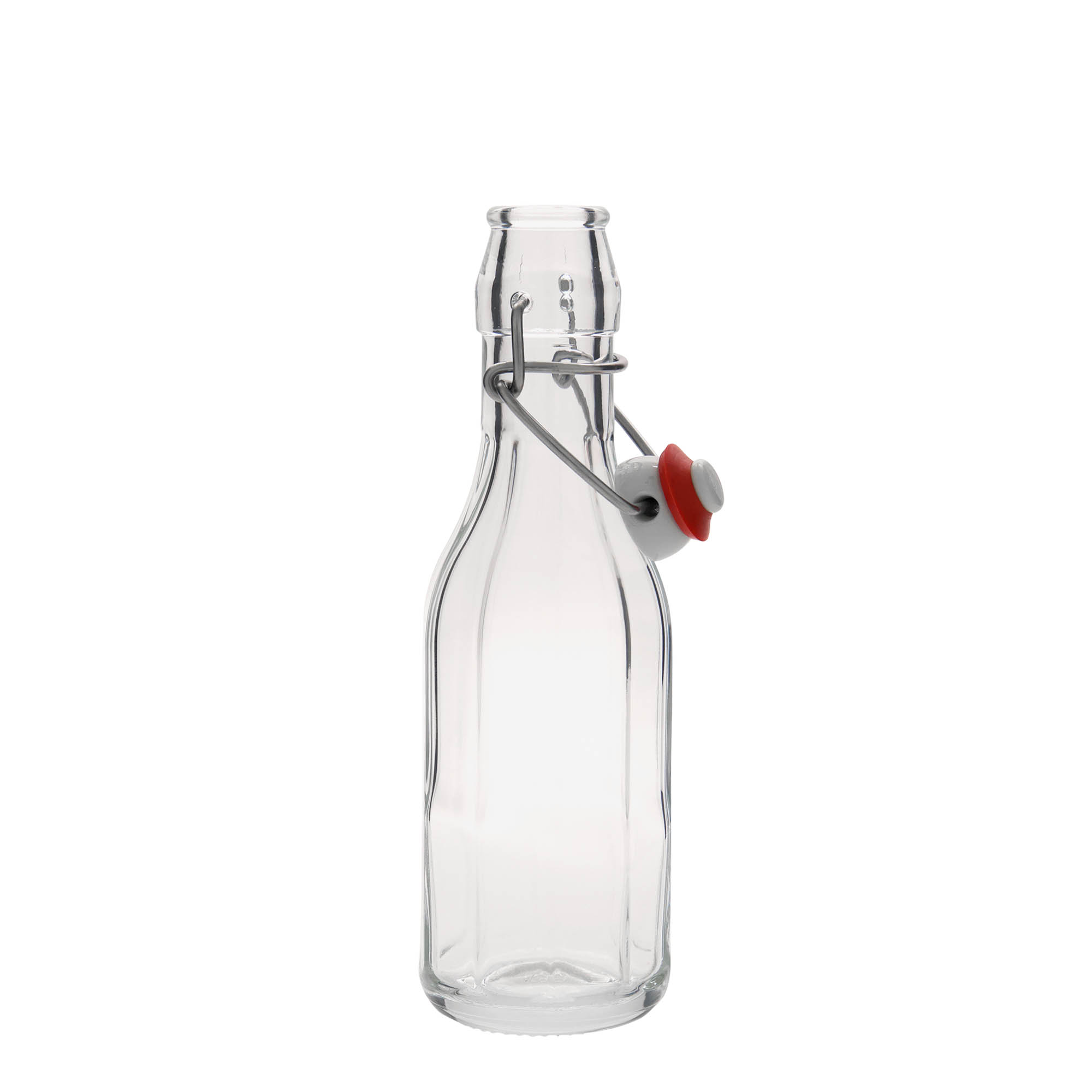 250 ml glasflaske 'Bravo', ti-kantet, åbning: patentprop 250 ml glasflaske 'Bravo', ti-kantet, åbning: patentprop