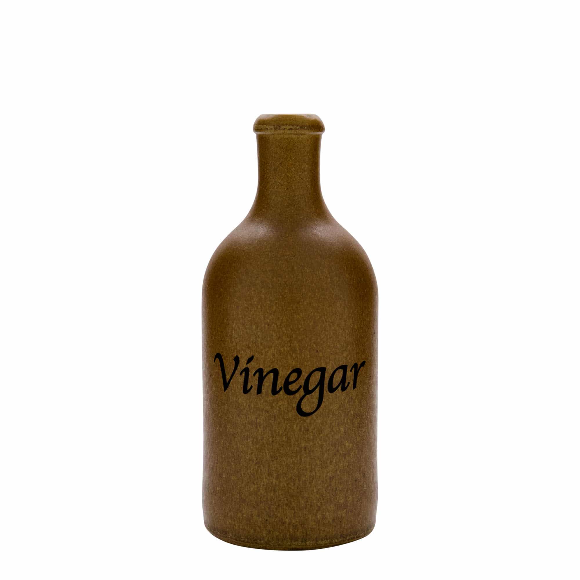 500 ml lerkrus, motiv: Vinegar, stentøj, brun-krystal, åbning: Kork 500 ml lerkrus, motiv: Vinegar, stentøj, brun-krystal, åbning: Kork