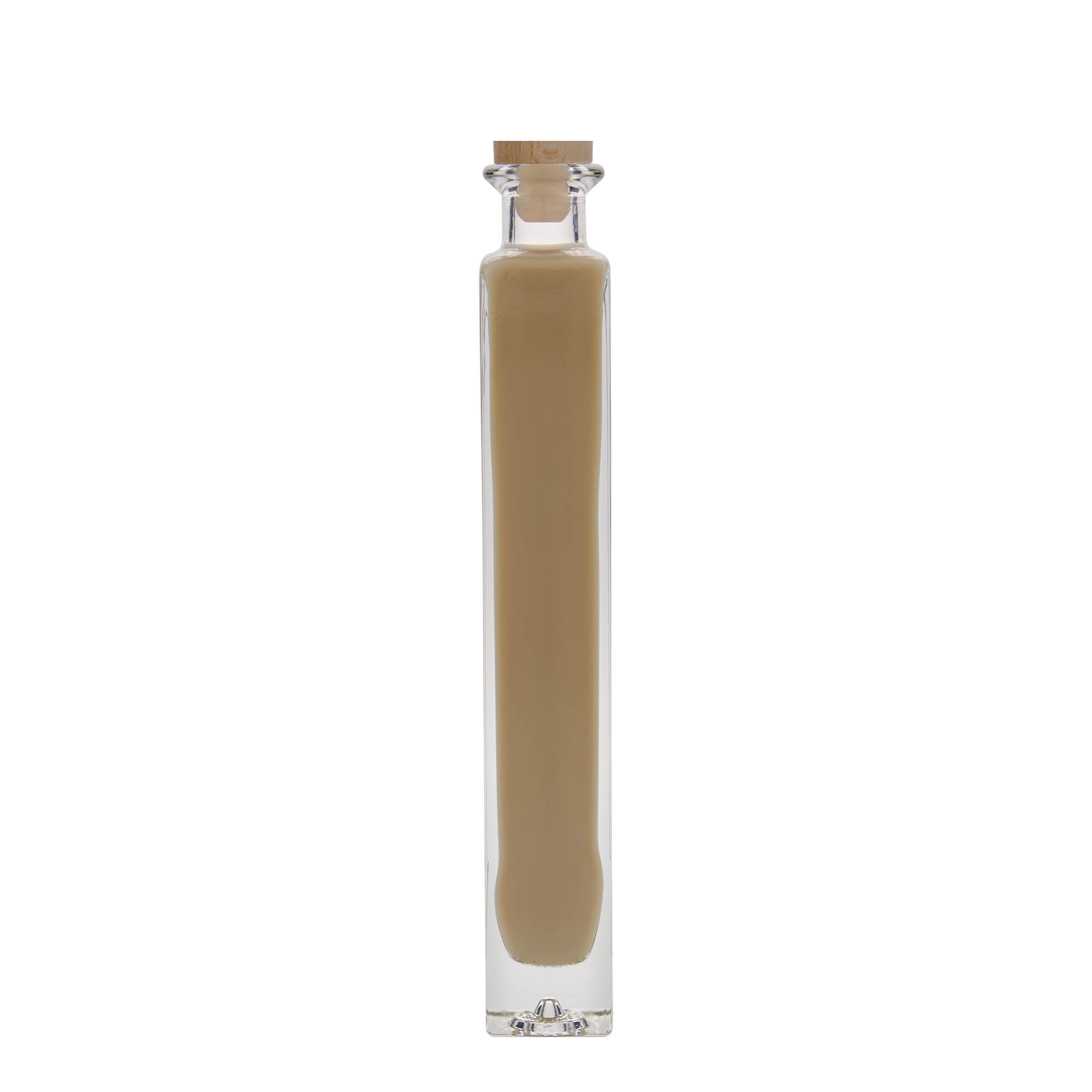 200 ml glasflaske 'Tommy', firkantet, åbning: kork 200 ml glasflaske 'Tommy', firkantet, åbning: kork