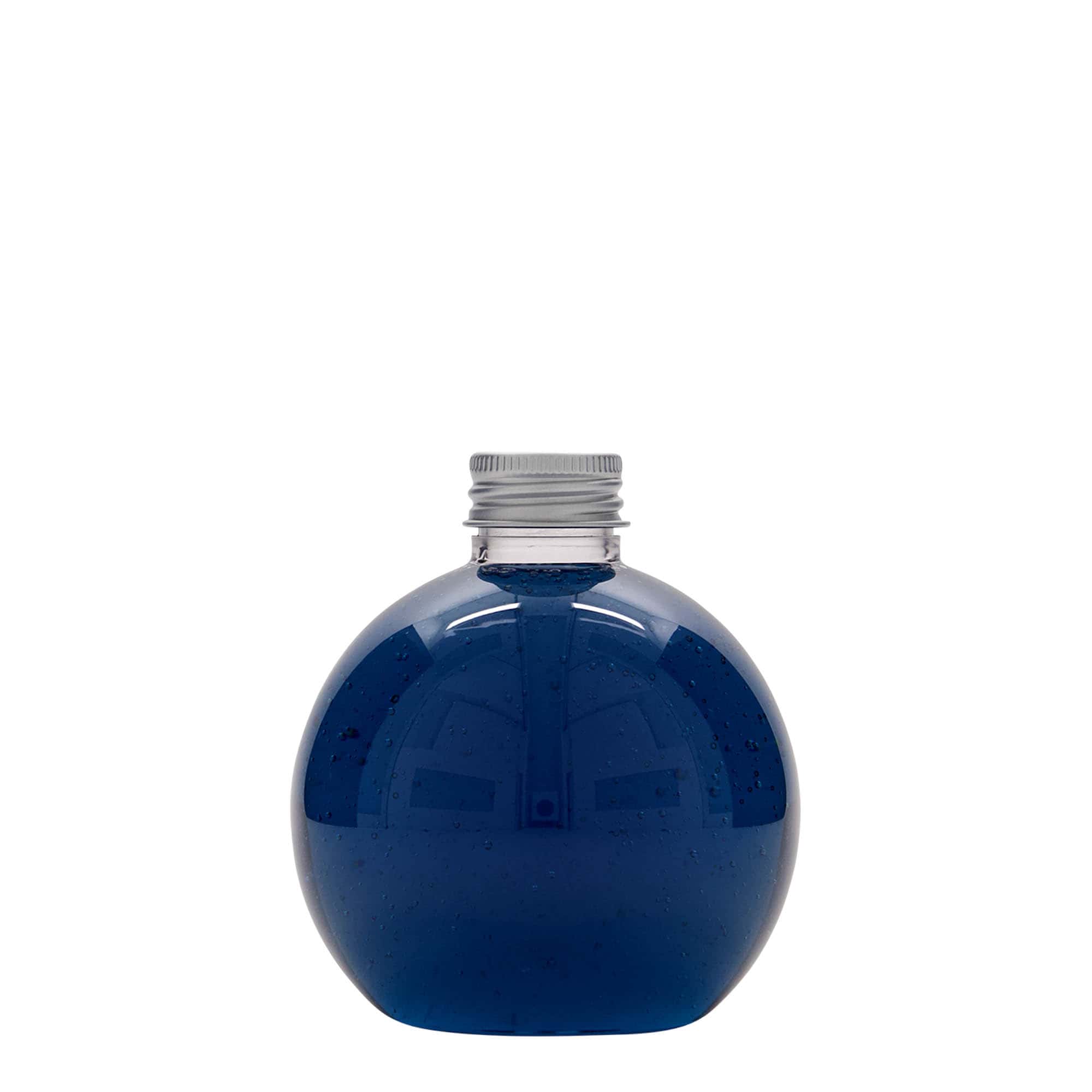 250 ml PET-flaske 'Perry', rund, plastik, åbning: 24/410