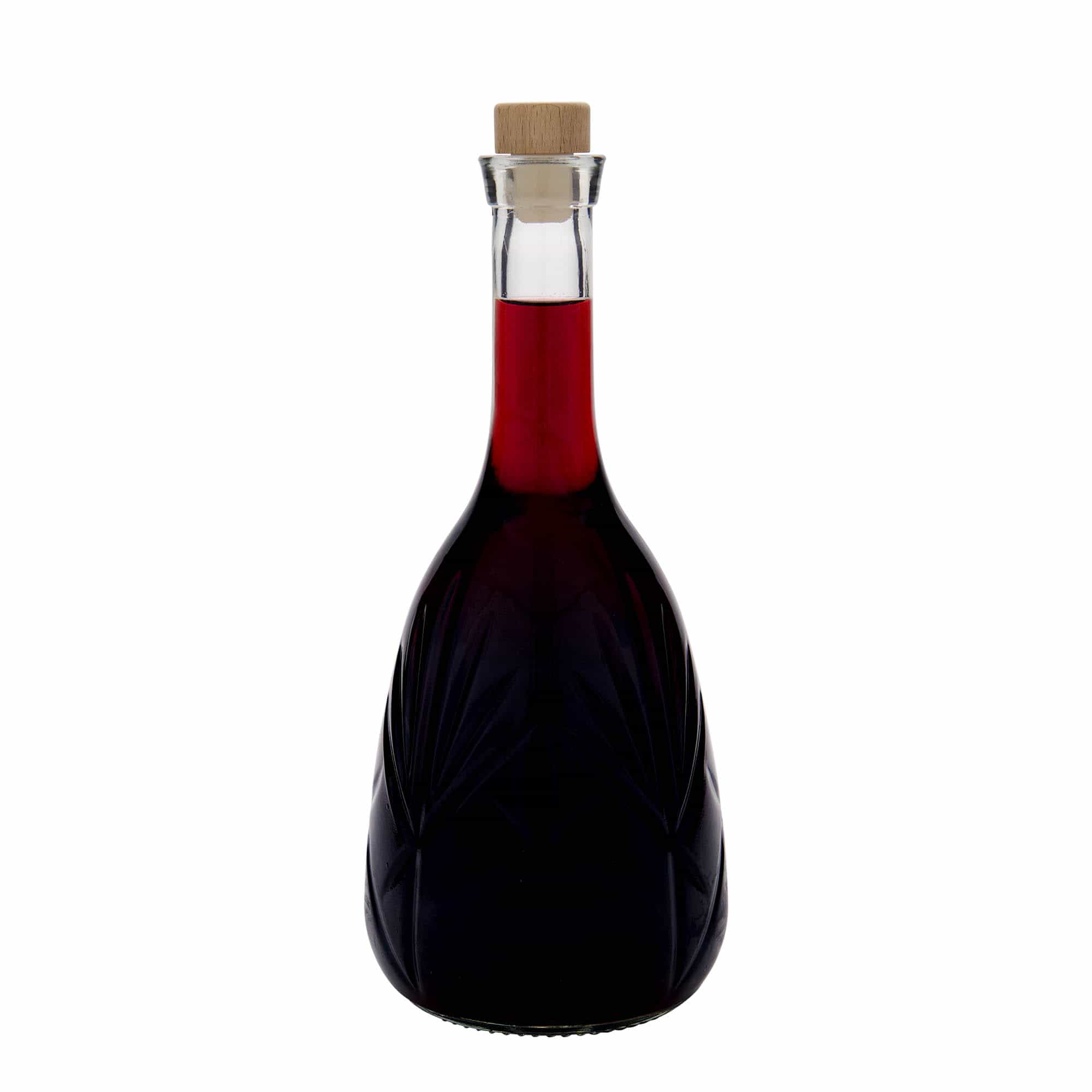 1.000 ml glasflaske »Reliefa«, åbning: kork