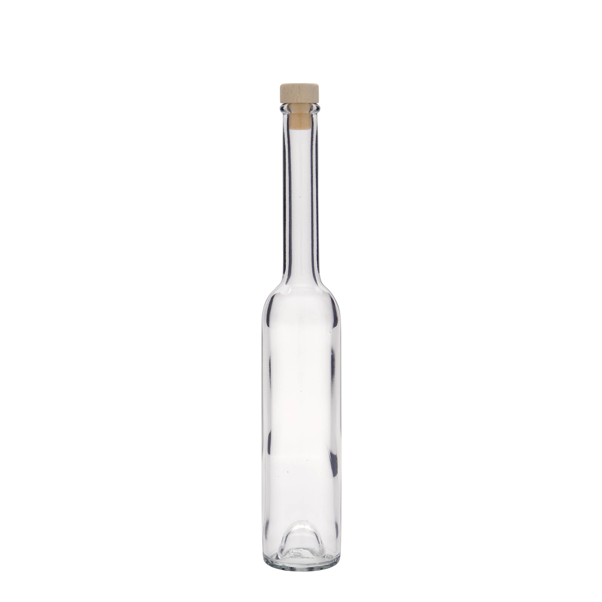 100 ml glasflaske 'Platina', åbning: kork