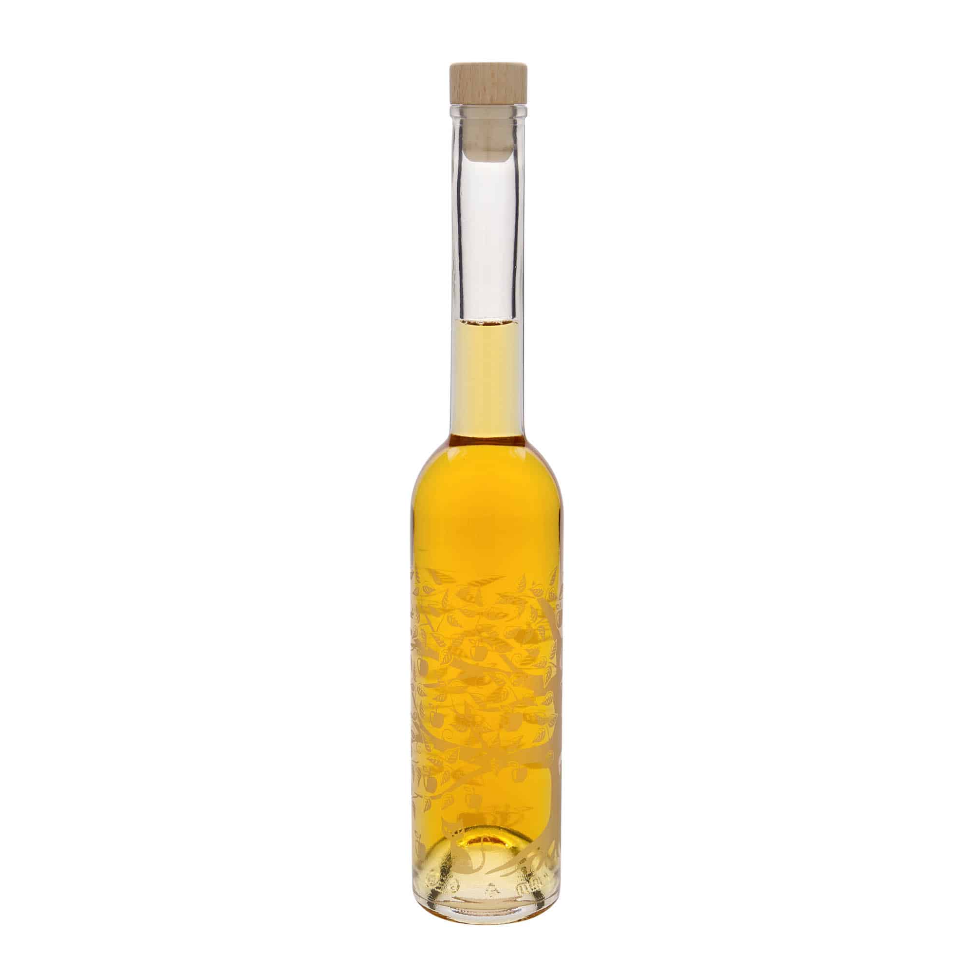 350 ml glasflaske 'Opera', motiv: Æbletræ, åbning: Kork