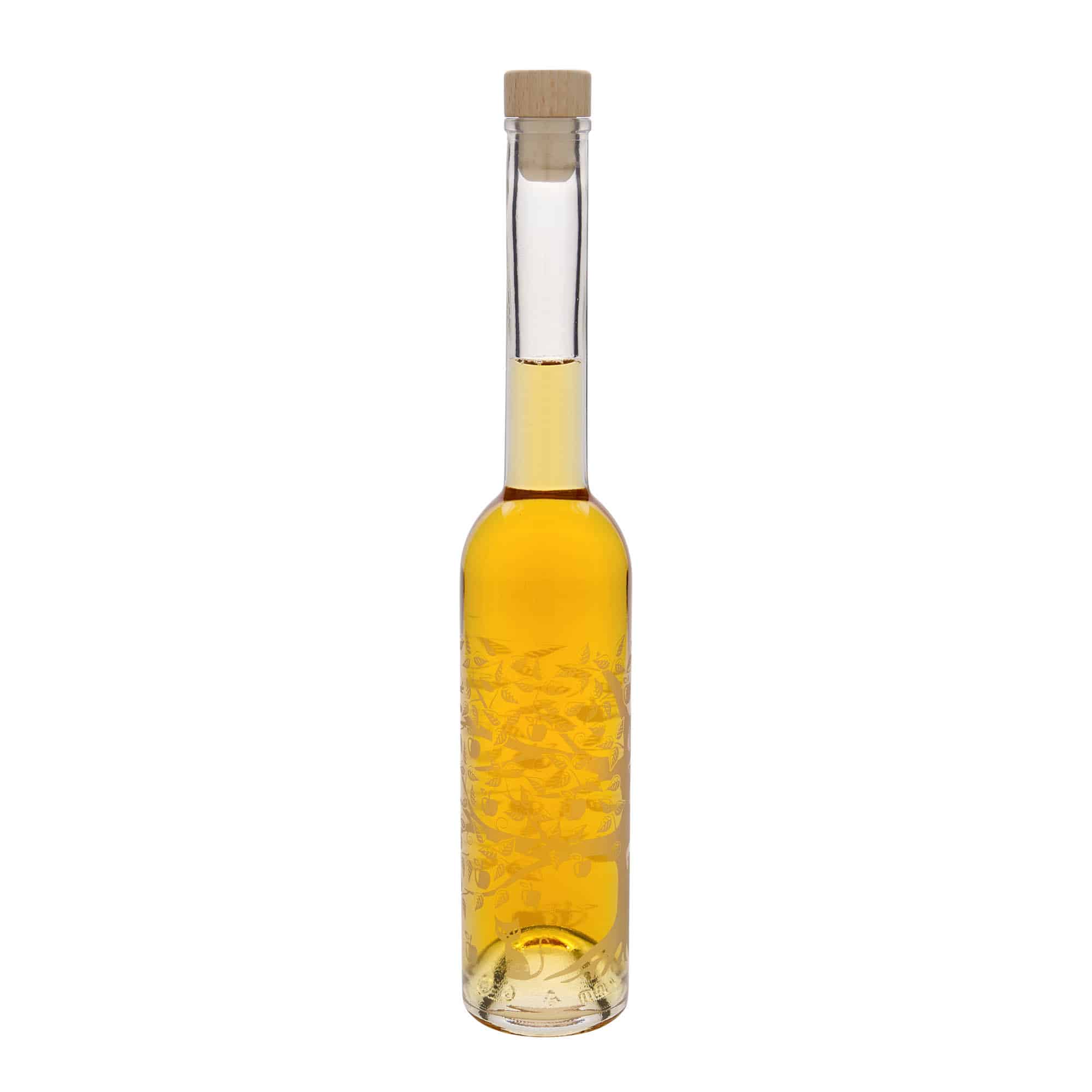 350 ml glasflaske 'Opera', motiv: Æbletræ, åbning: Kork