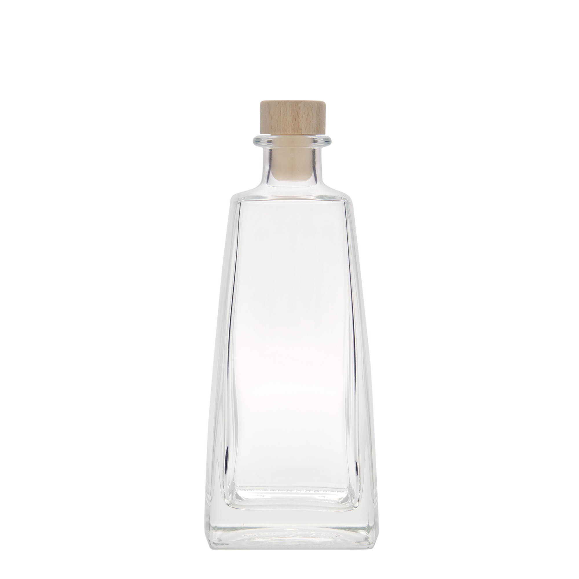 350 ml glasflaske 'Timmy', rektangulær, åbning: kork 350 ml glasflaske 'Timmy', rektangulær, åbning: kork