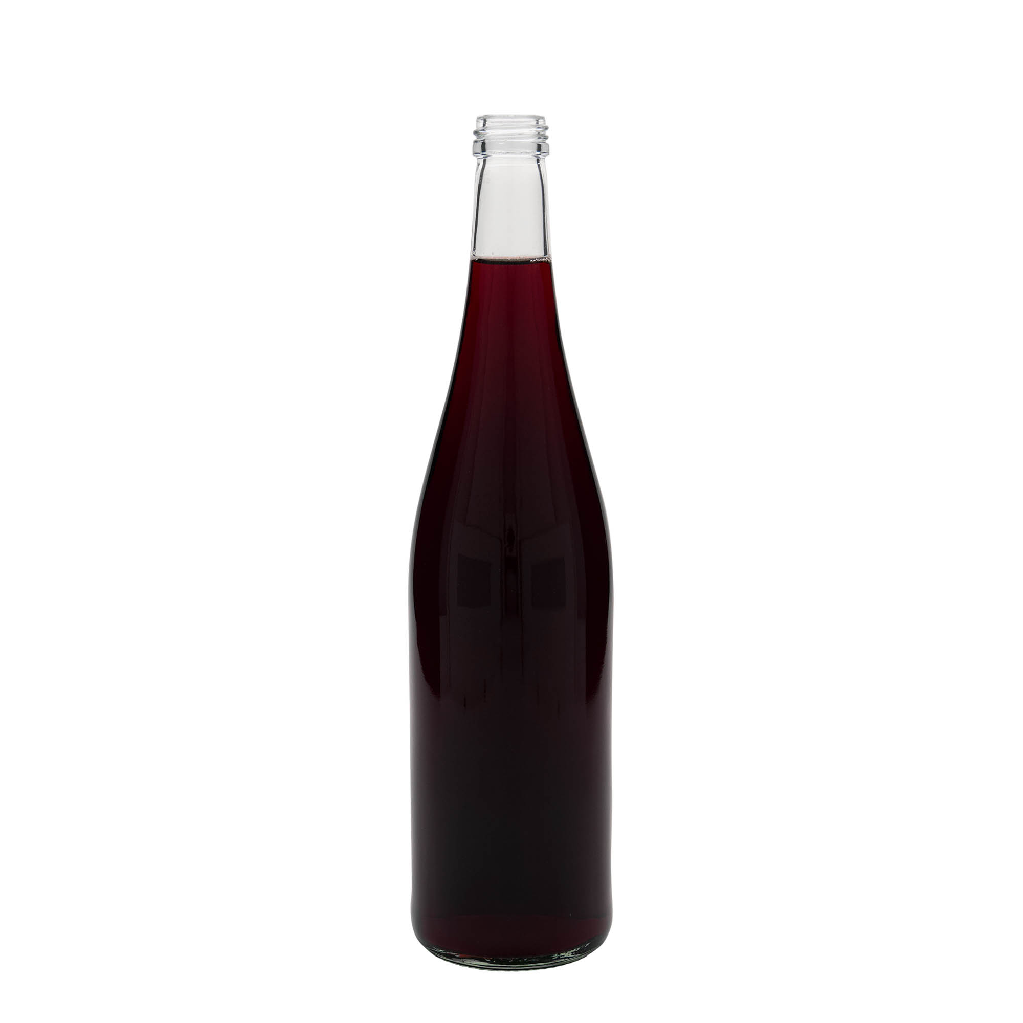 750 ml glasflaske 'Weinschlegel', åbning: PP 28 750 ml glasflaske 'Weinschlegel', åbning: PP 28