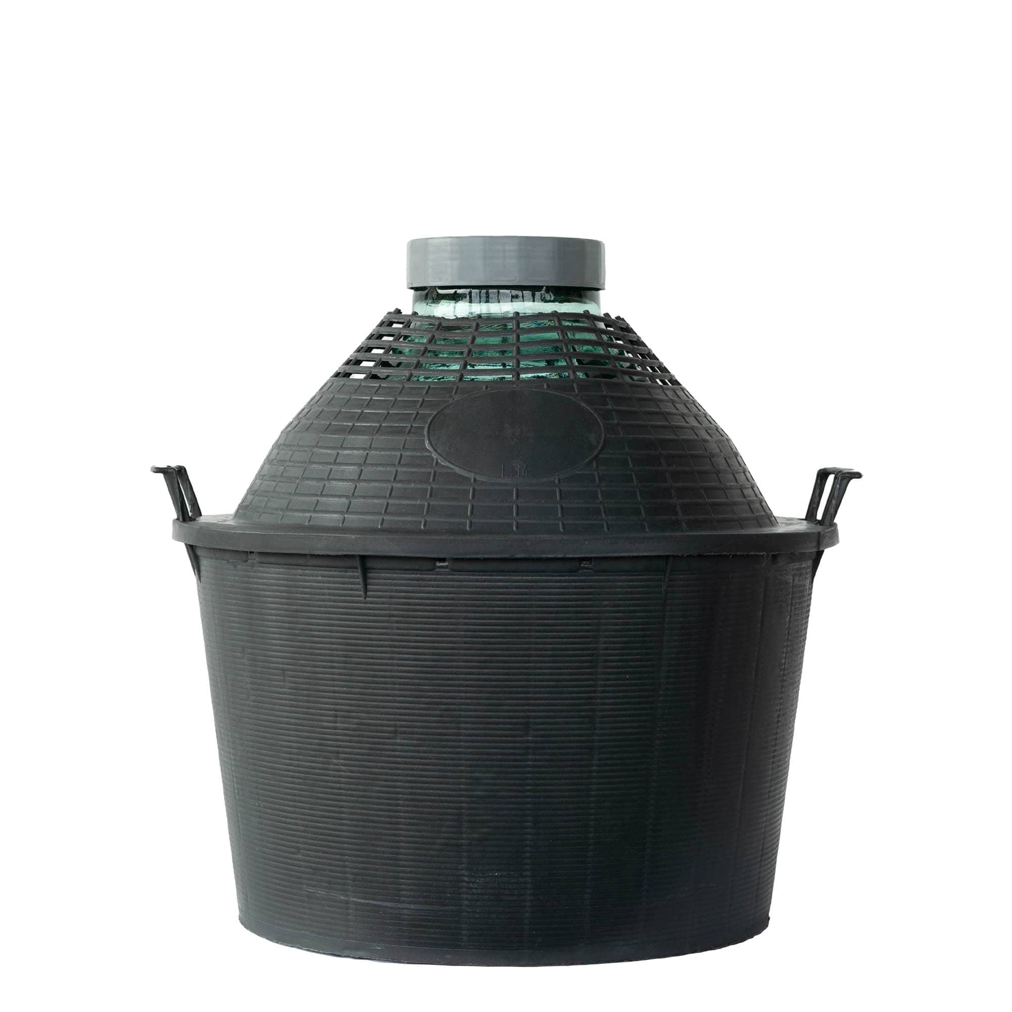 34 l ballonflaske med bred hals, glas, åbning: skrueprop
