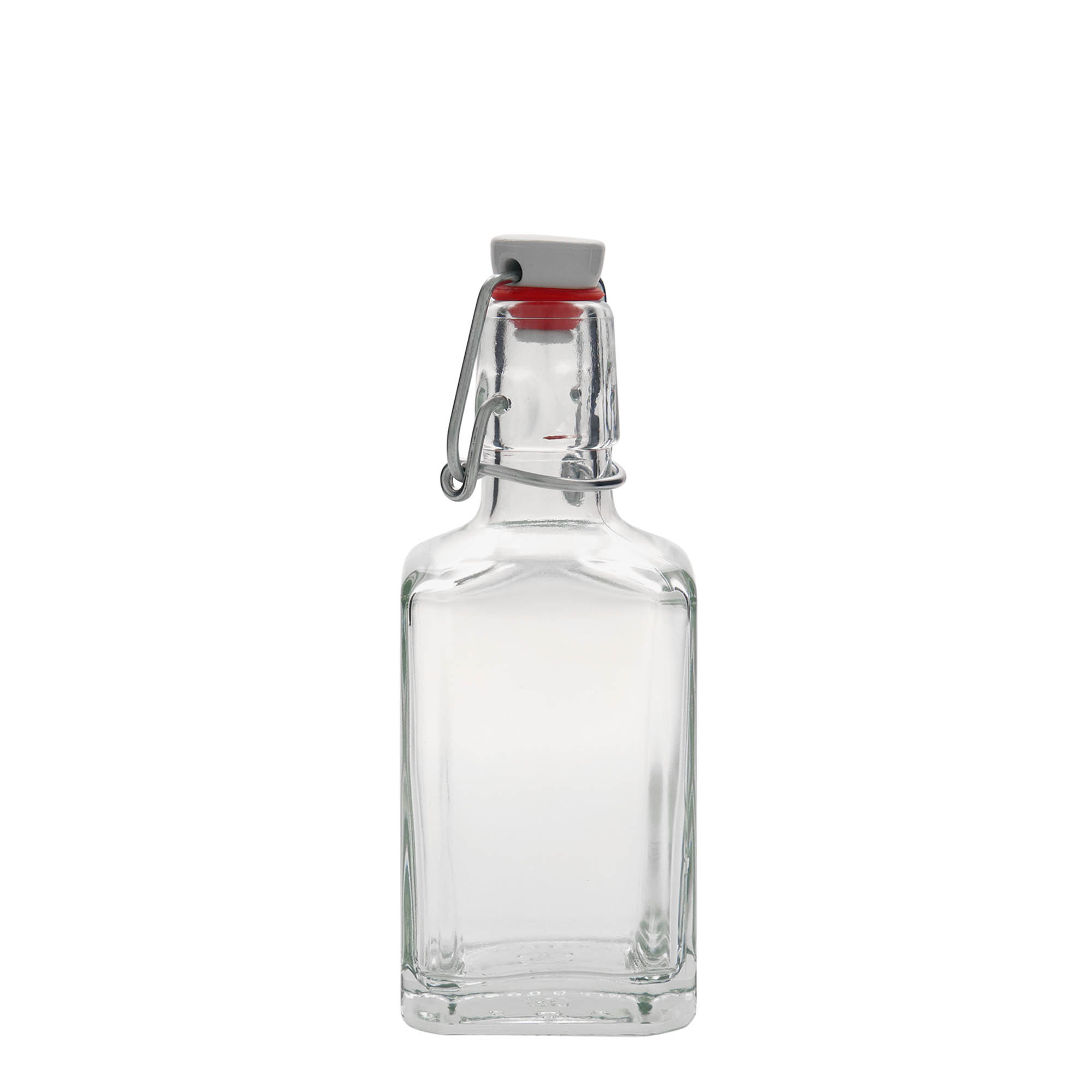 250 ml glasflaske 'Rialto', firkantet, åbning: patentprop