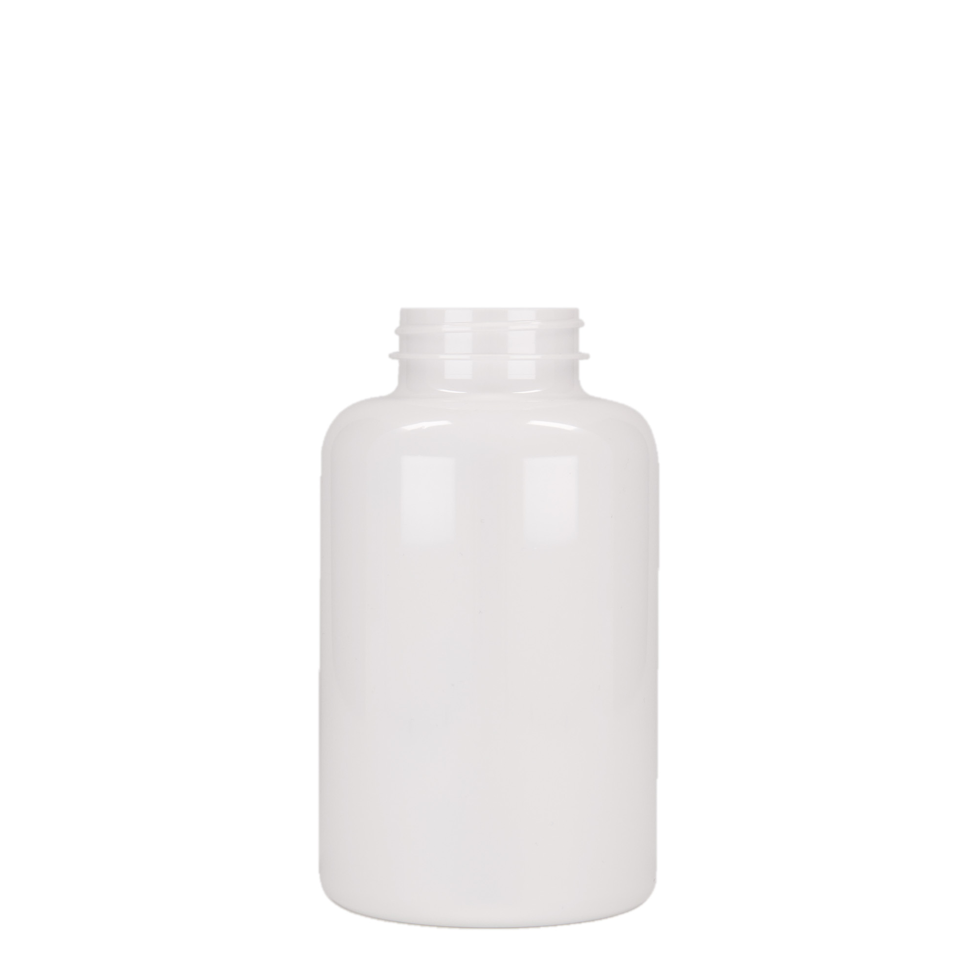 500 ml PET-flaske, plast, hvid, åbning: 45/400
