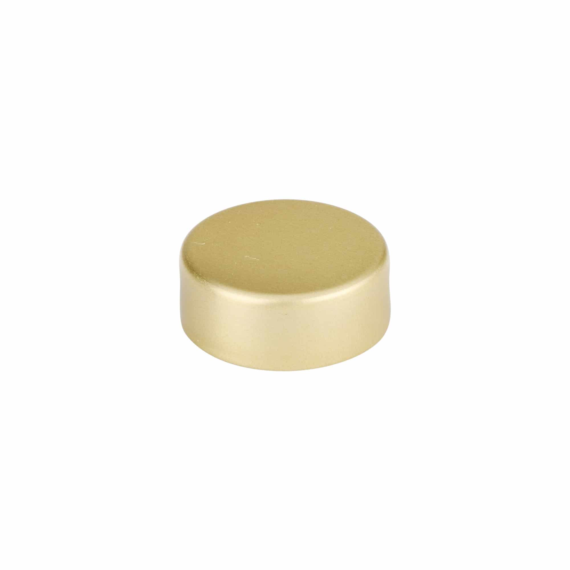 Skruelåg, metal, guld, til munding: GPI 28/400