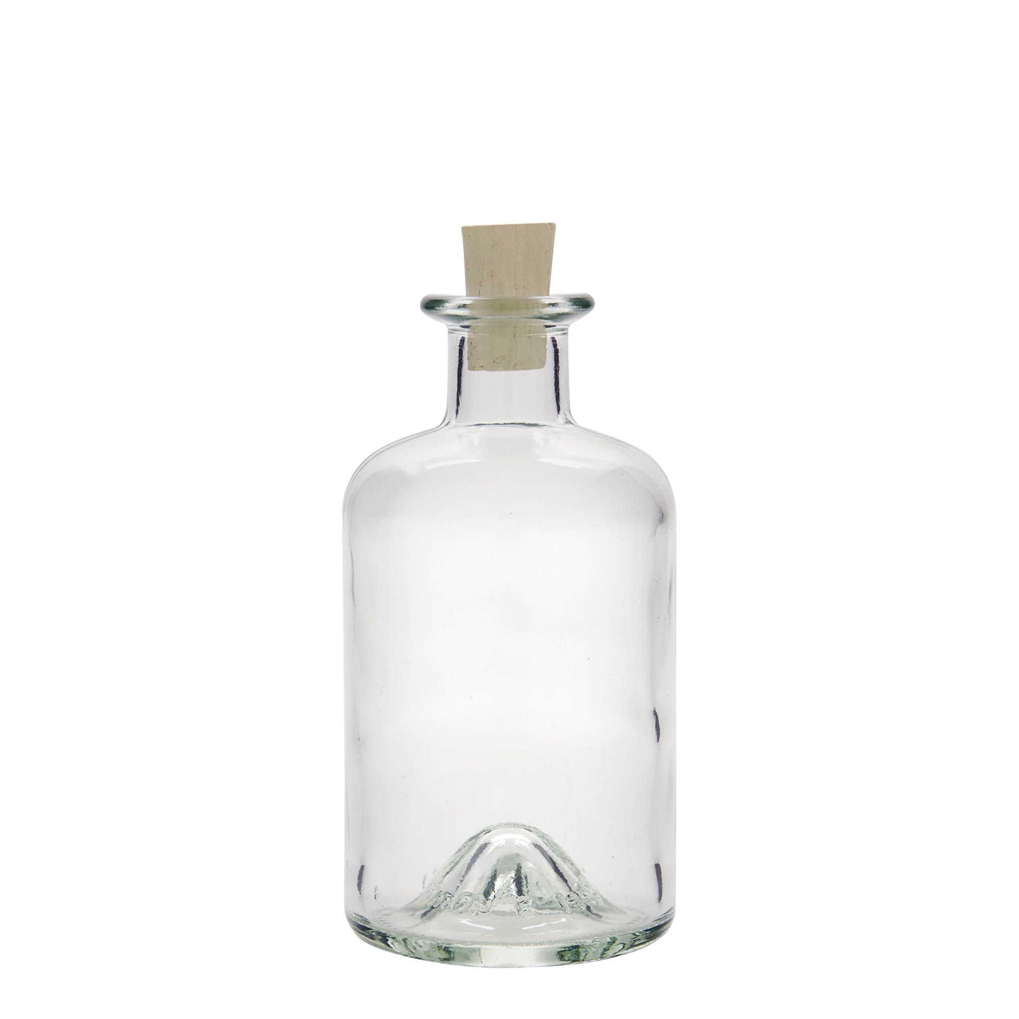 350 ml glasflaske apoteker, munding: kork