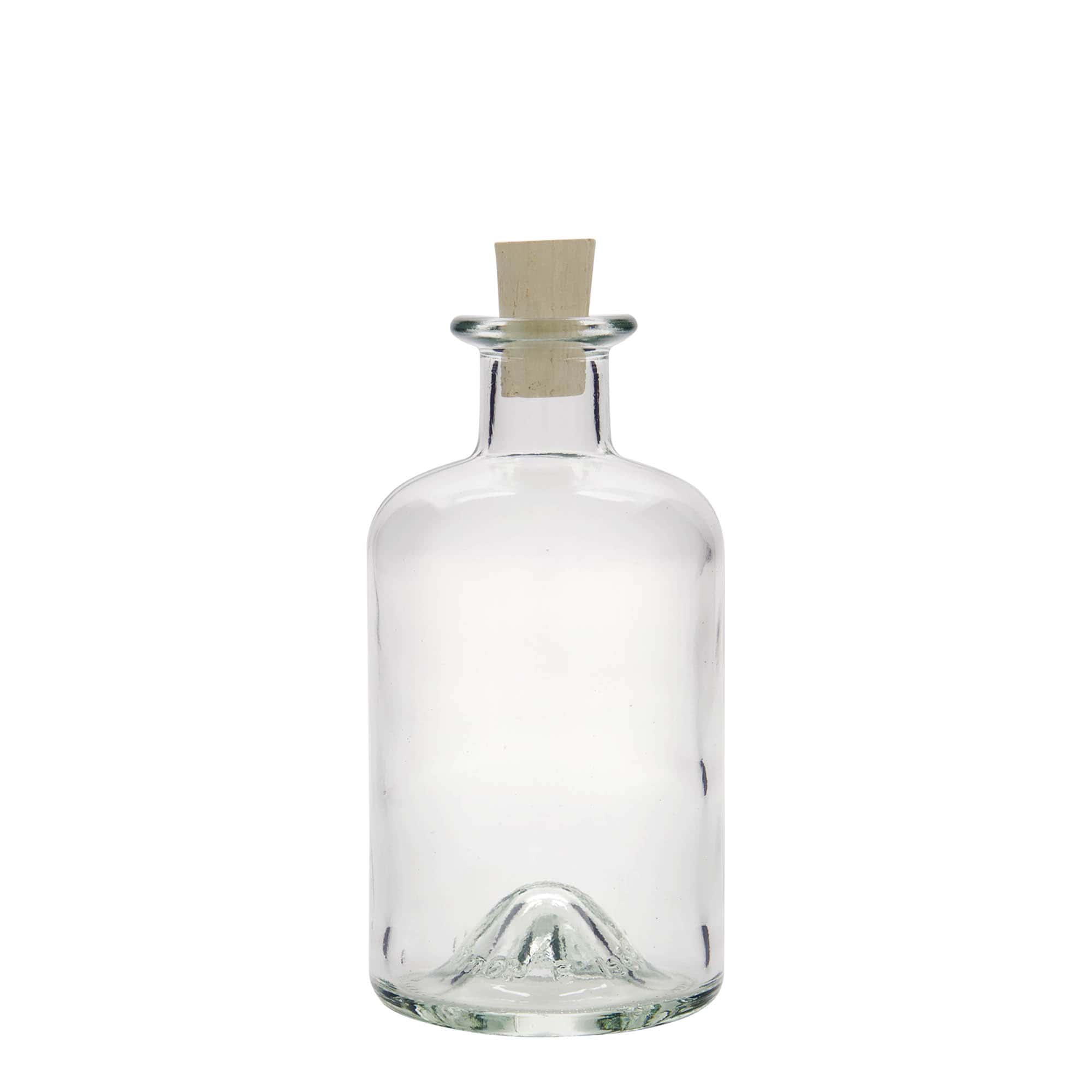 350 ml glasflaske apoteker, munding: kork