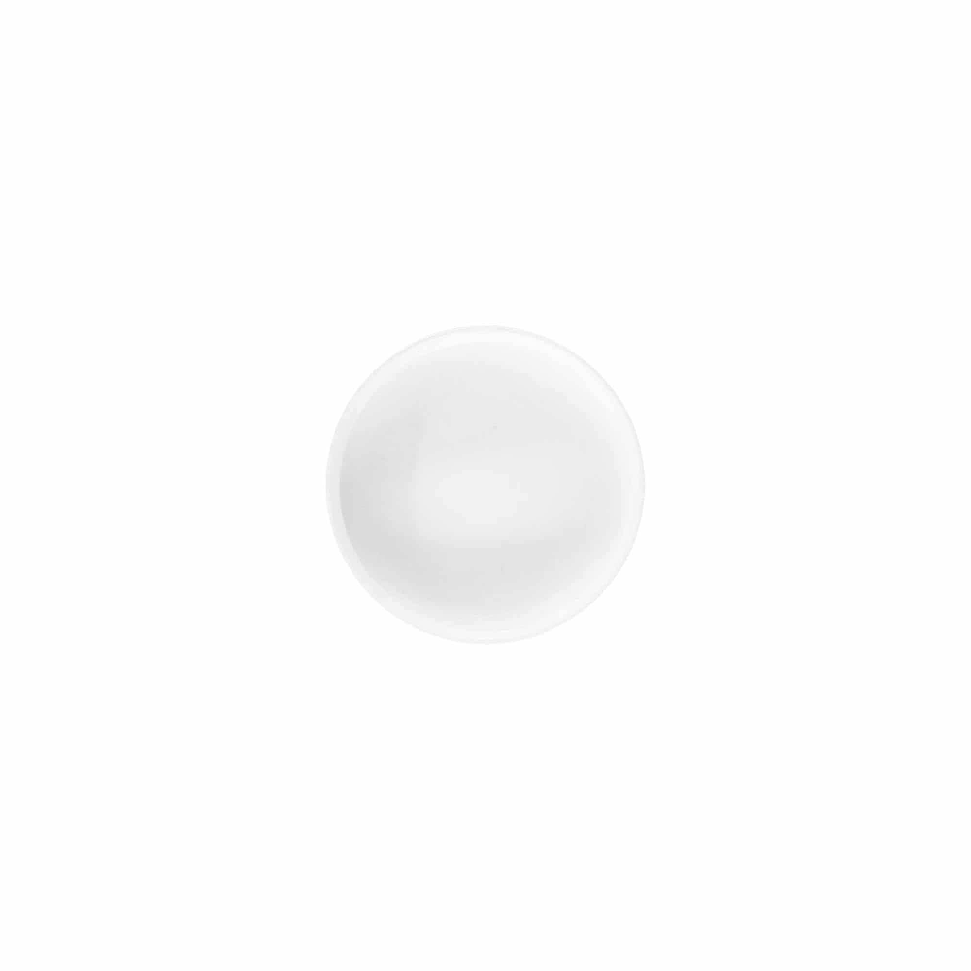 Skruelåg 'White Line' 6 ml, PP-plast, hvid