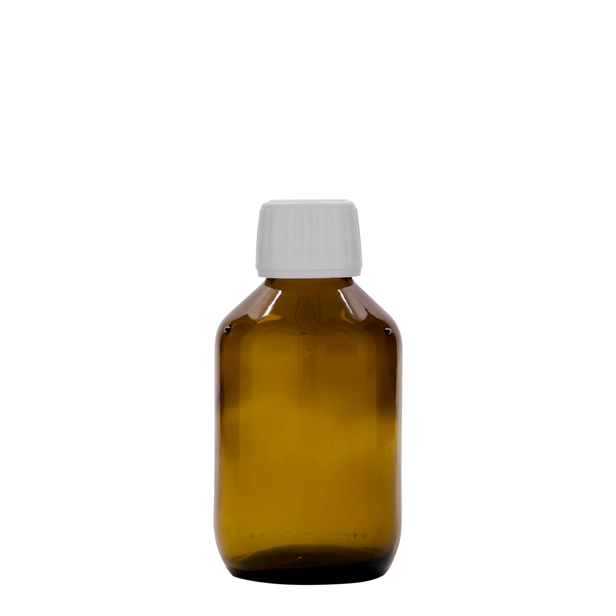 150 ml medicinflaske, brun, glas, åbning: PP 28 150 ml medicinflaske, brun, glas, åbning: PP 28
