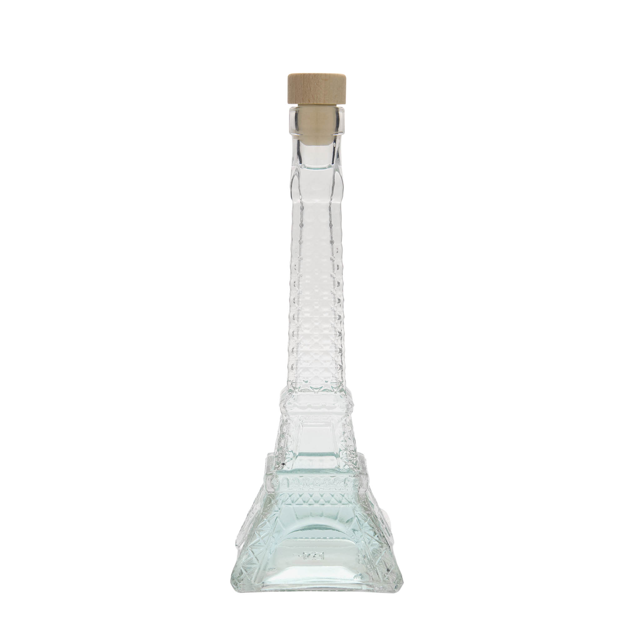200 ml glasflaske 'Eiffeltårn', åbning: prop