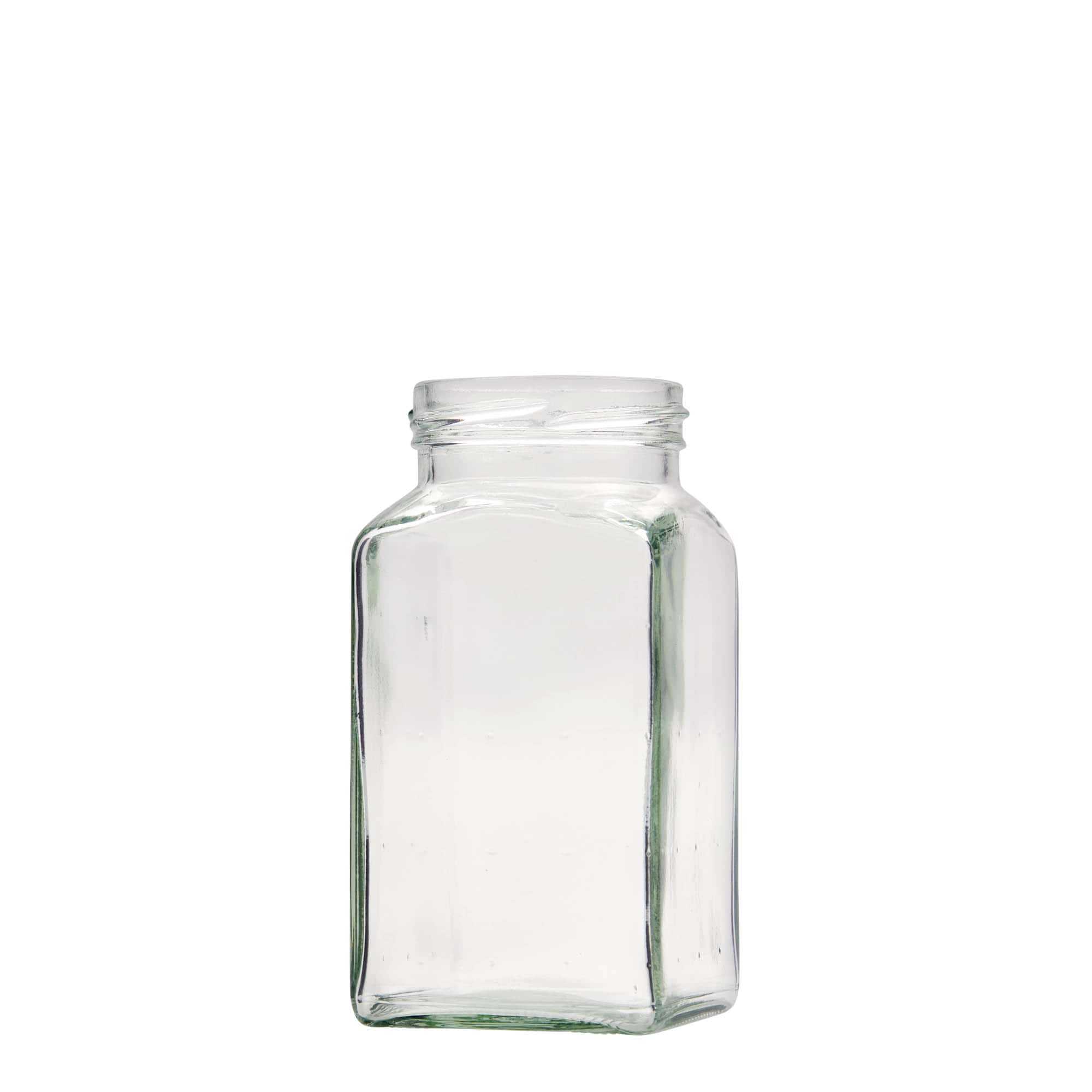 312 ml firkantet glas, åbning: Twist-Off (TO 58)