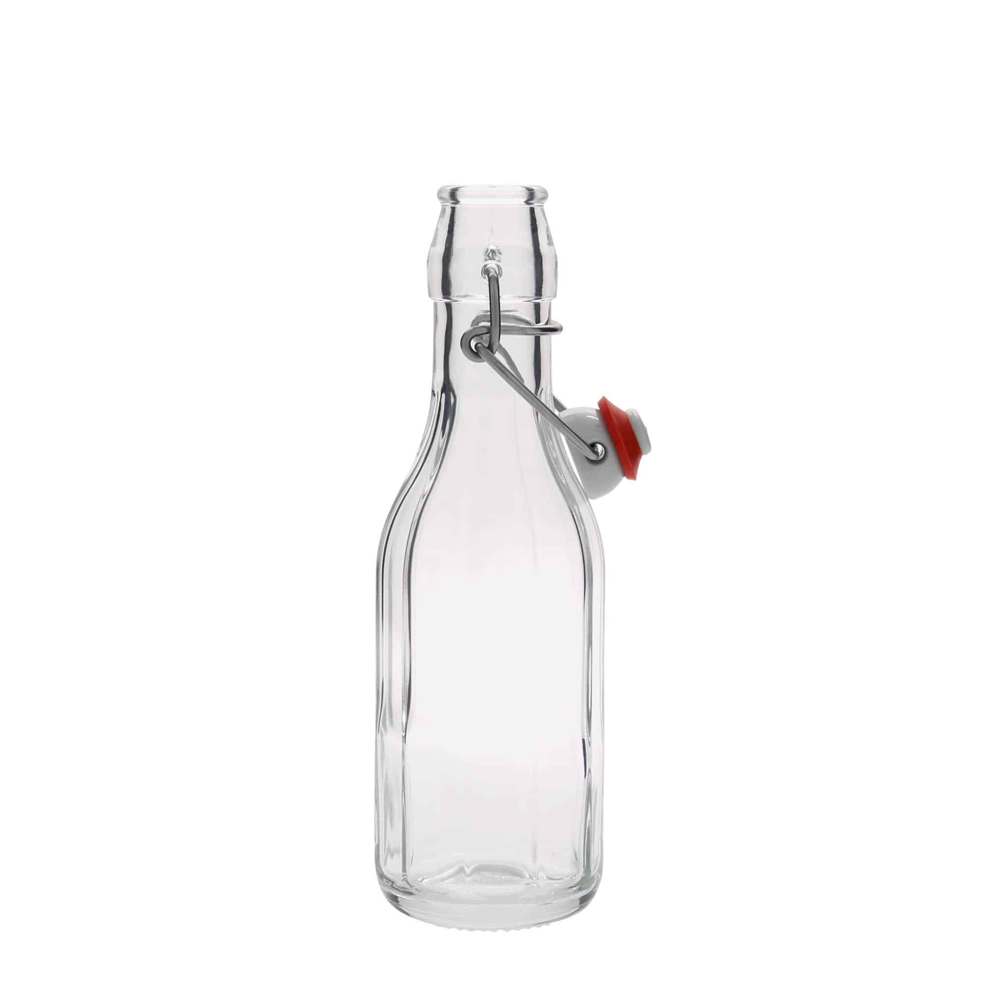 250 ml glasflaske 'Bravo', tikantet, åbning: Patentlåg 250 ml glasflaske 'Bravo', tikantet, åbning: Patentlåg