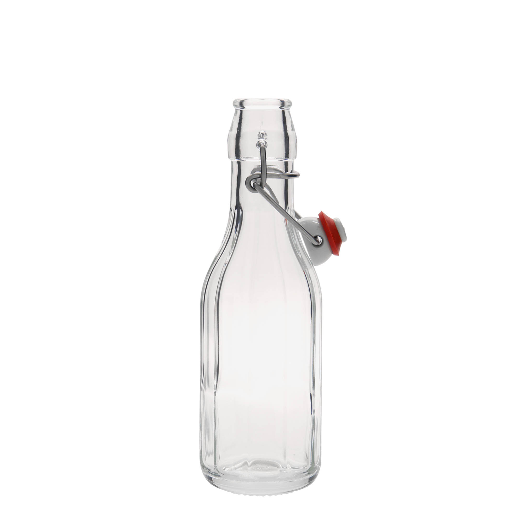 250 ml glasflaske 'Bravo', ti-kantet, åbning: patentprop 250 ml glasflaske 'Bravo', ti-kantet, åbning: patentprop
