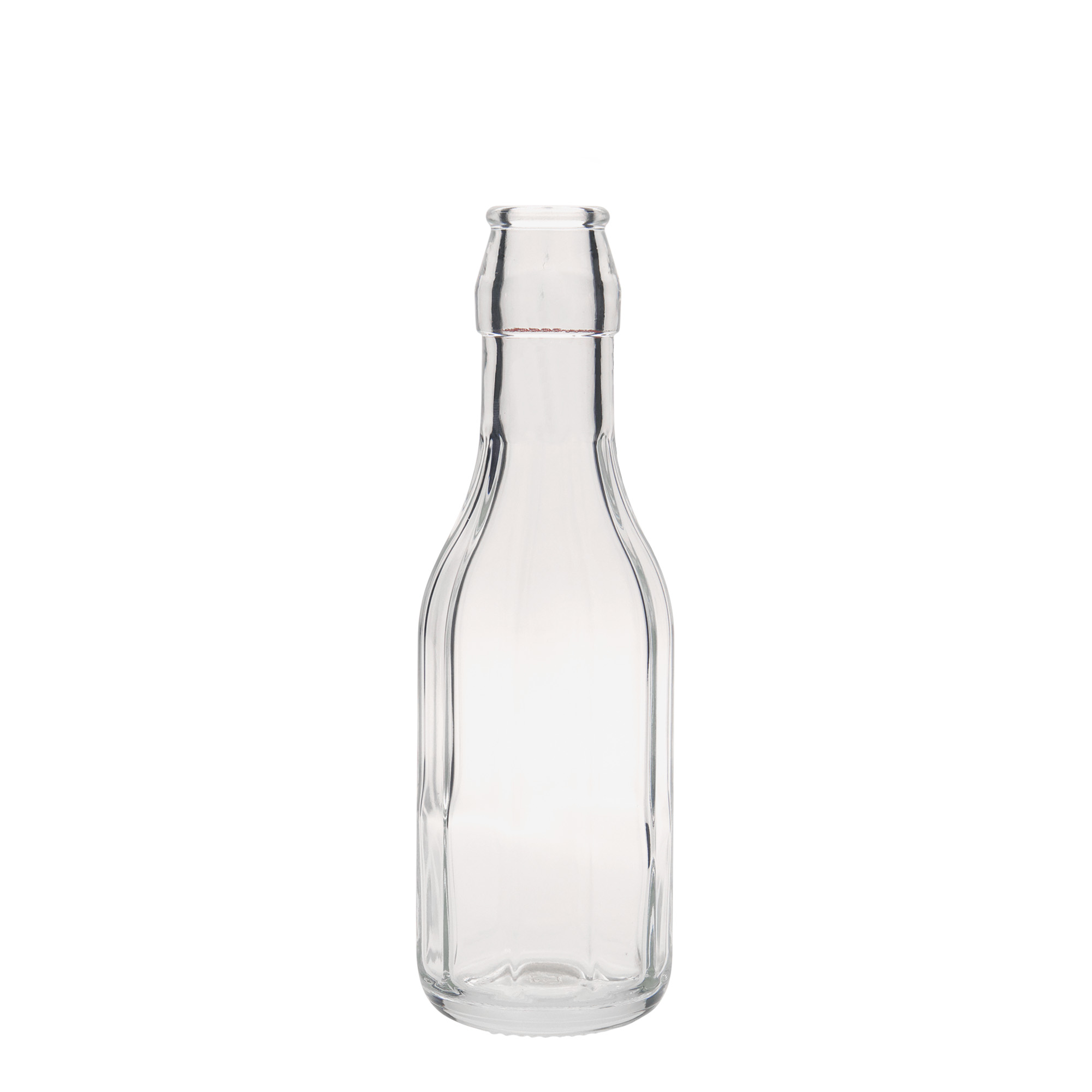 250 ml glasflaske 'Bravo', ti-kantet, åbning: patentprop 250 ml glasflaske 'Bravo', ti-kantet, åbning: patentprop