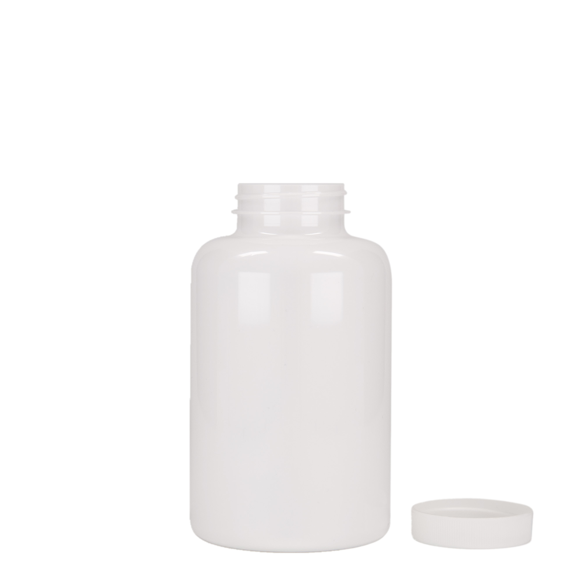 500 ml PET-flaske, plast, hvid, åbning: 45/400 500 ml PET-flaske, plast, hvid, åbning: 45/400