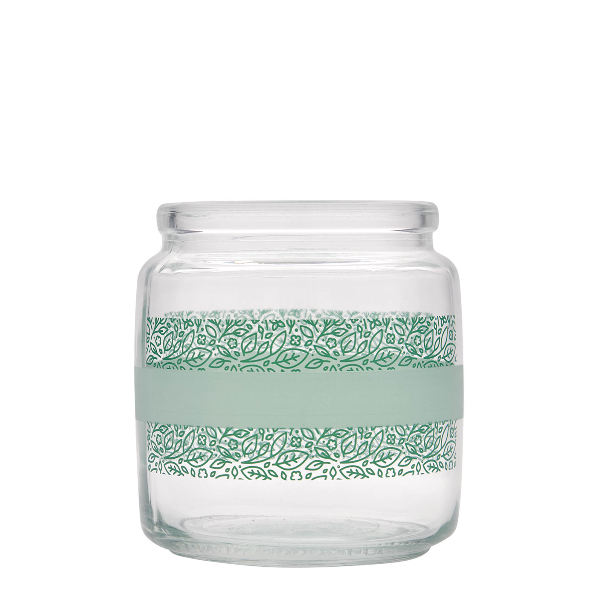 750 ml korkglas 'Giara', motiv: Naturalmente verde, åbning: kork
