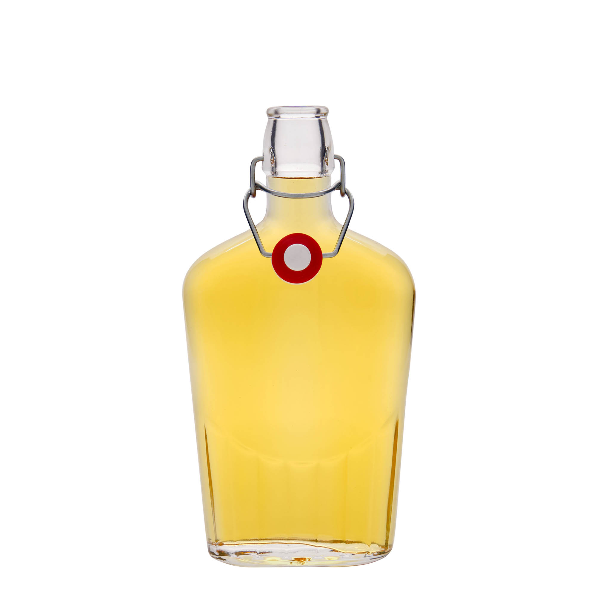500 ml glasflaske »Fiaschetta«, oval, åbning: patentlukning